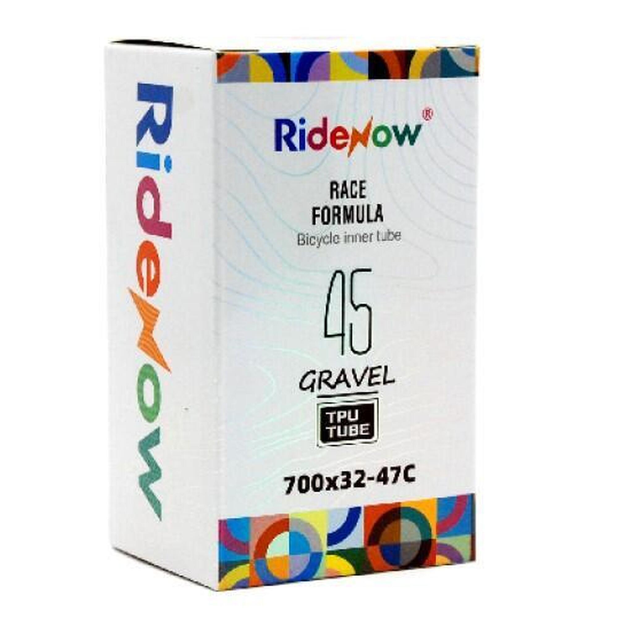 Dętka TPU RideNow Light 45g gravel 700/32-47C MTB 29/1.5-2.0 wentyl 65mm ALU