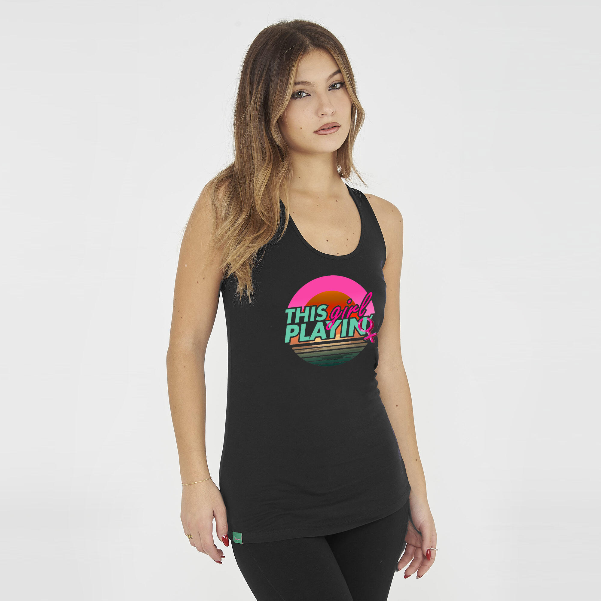 Top fitness damski FEPLA czarny