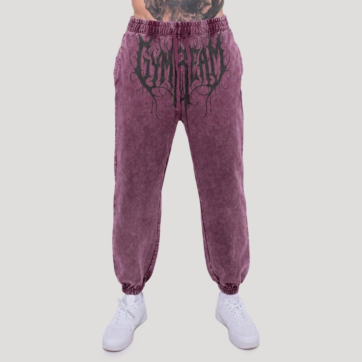 Spodnie męskie fitness oversize Raisin Abyss