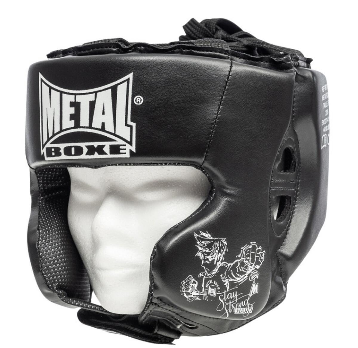Kask bokserski pu dziecko Metal Boxe