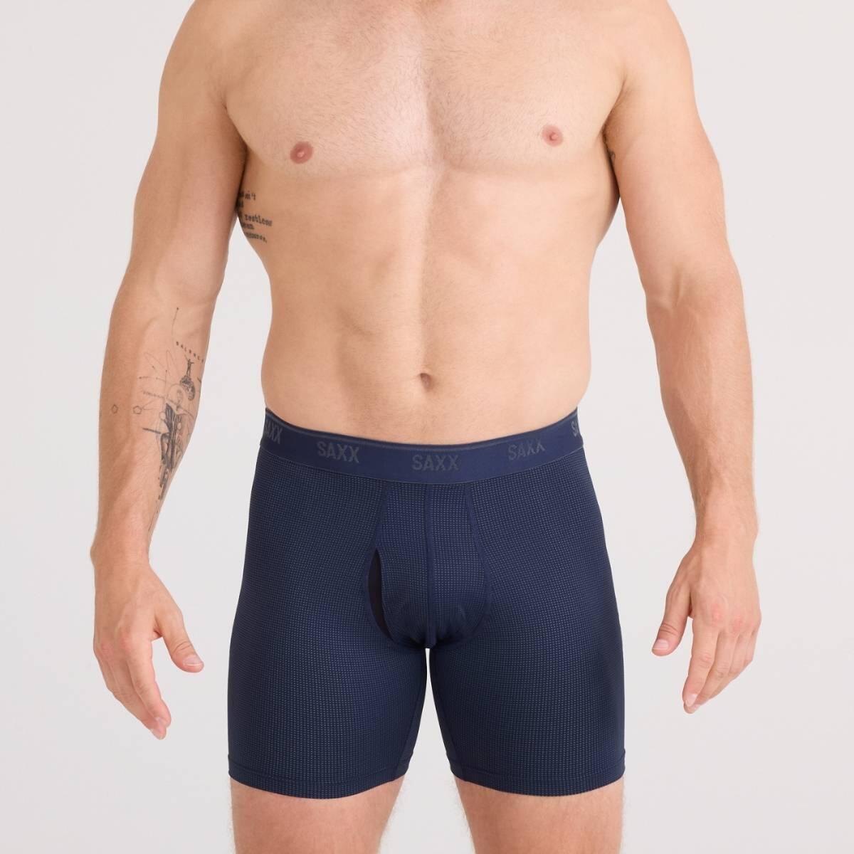 Bokserki - Quest Quick-Dry Mesh - Niebieskie