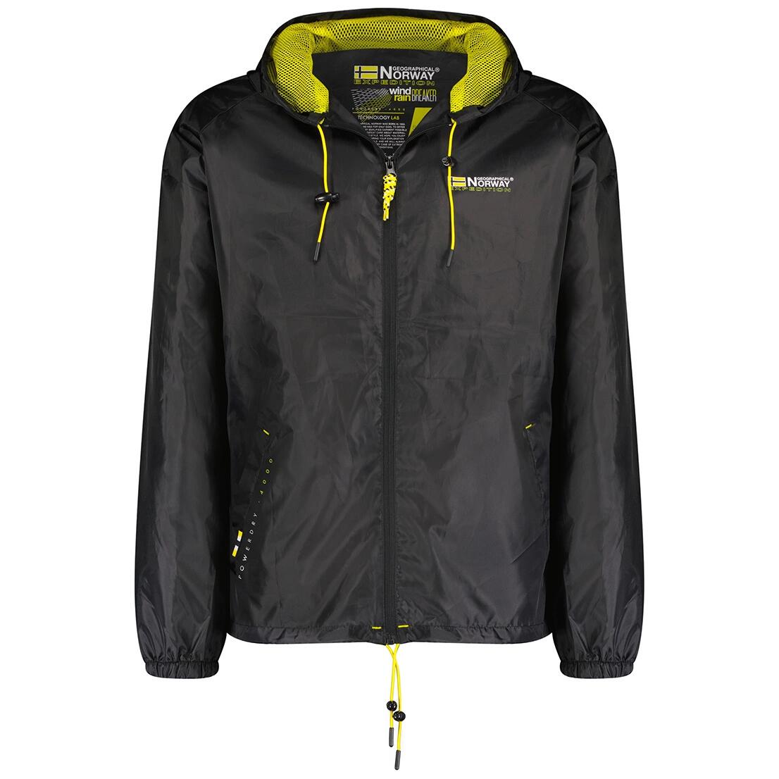Kurtka wiosenna męska Geographical Norway BOAT BLACK DB MEN 044, czarna.