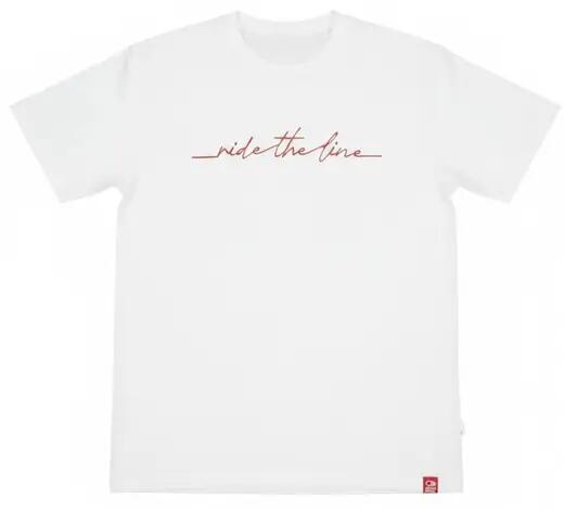 Odzież T-shirts unisex SkatePro RIDE THE LINE Koszulka - XL - Biały