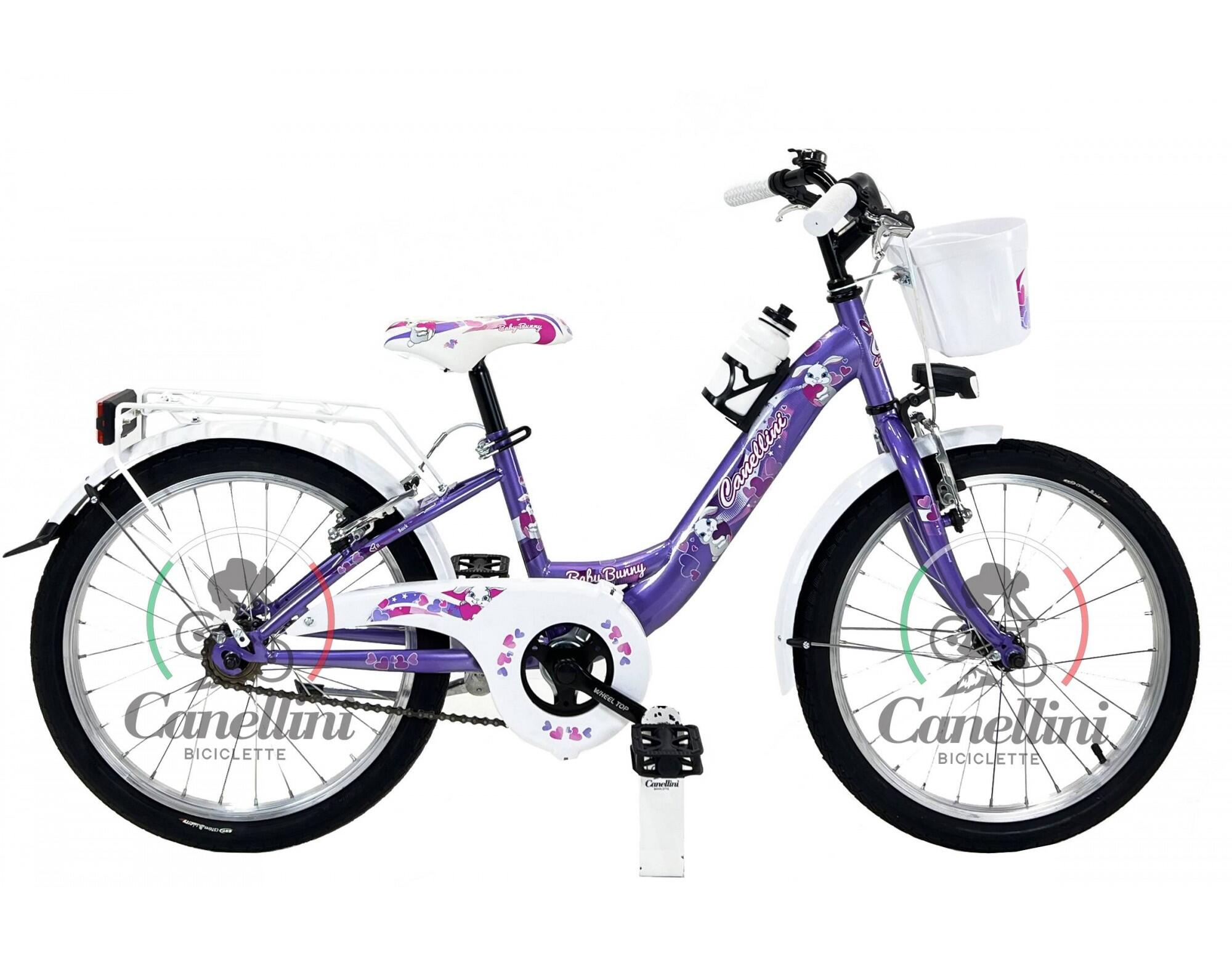 Rower Dziecięcy Canellini VENERE 20 BABY BUNNY - Fioletowy