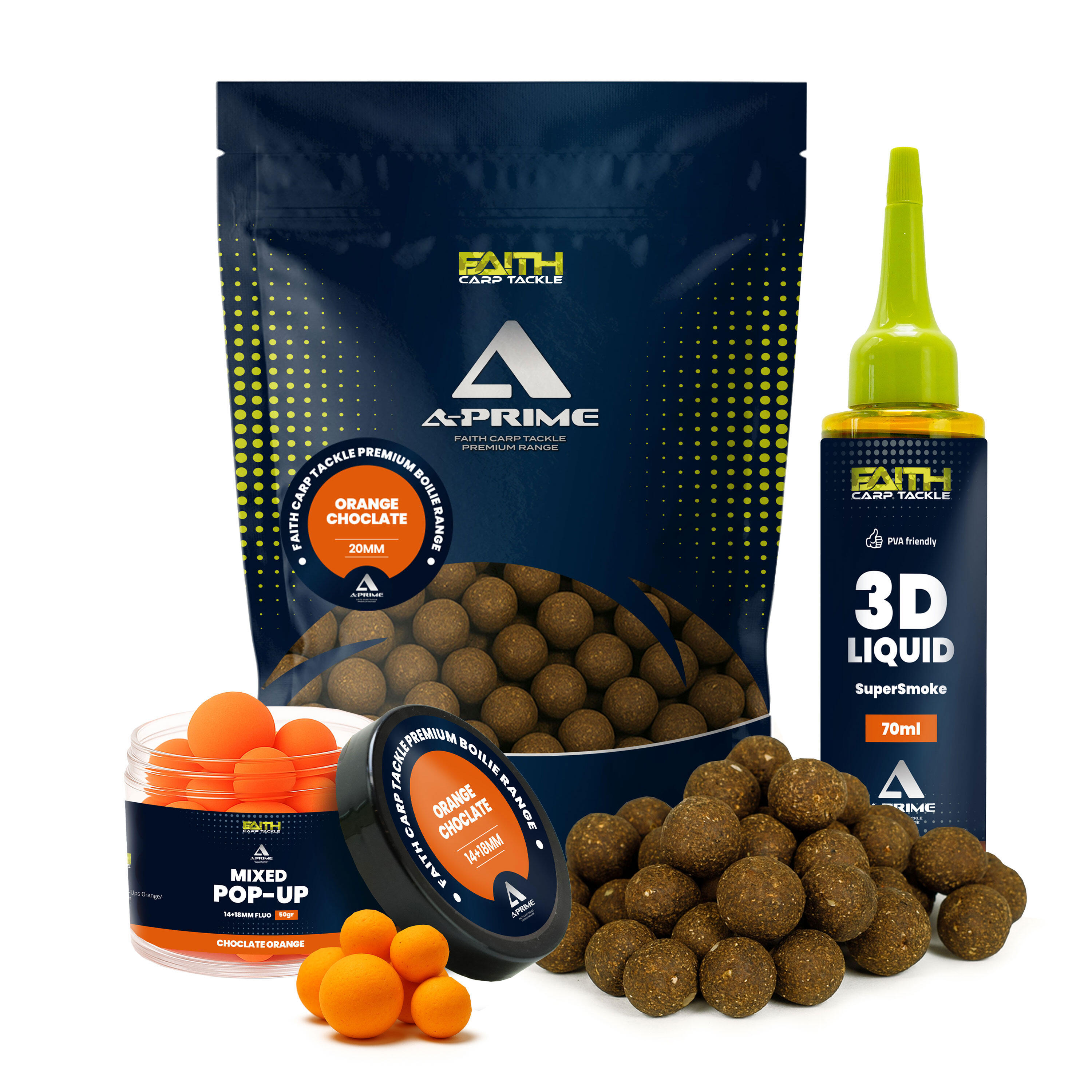 A-Prime Boilie combi - Orange Chocolate - kulki karpiowe