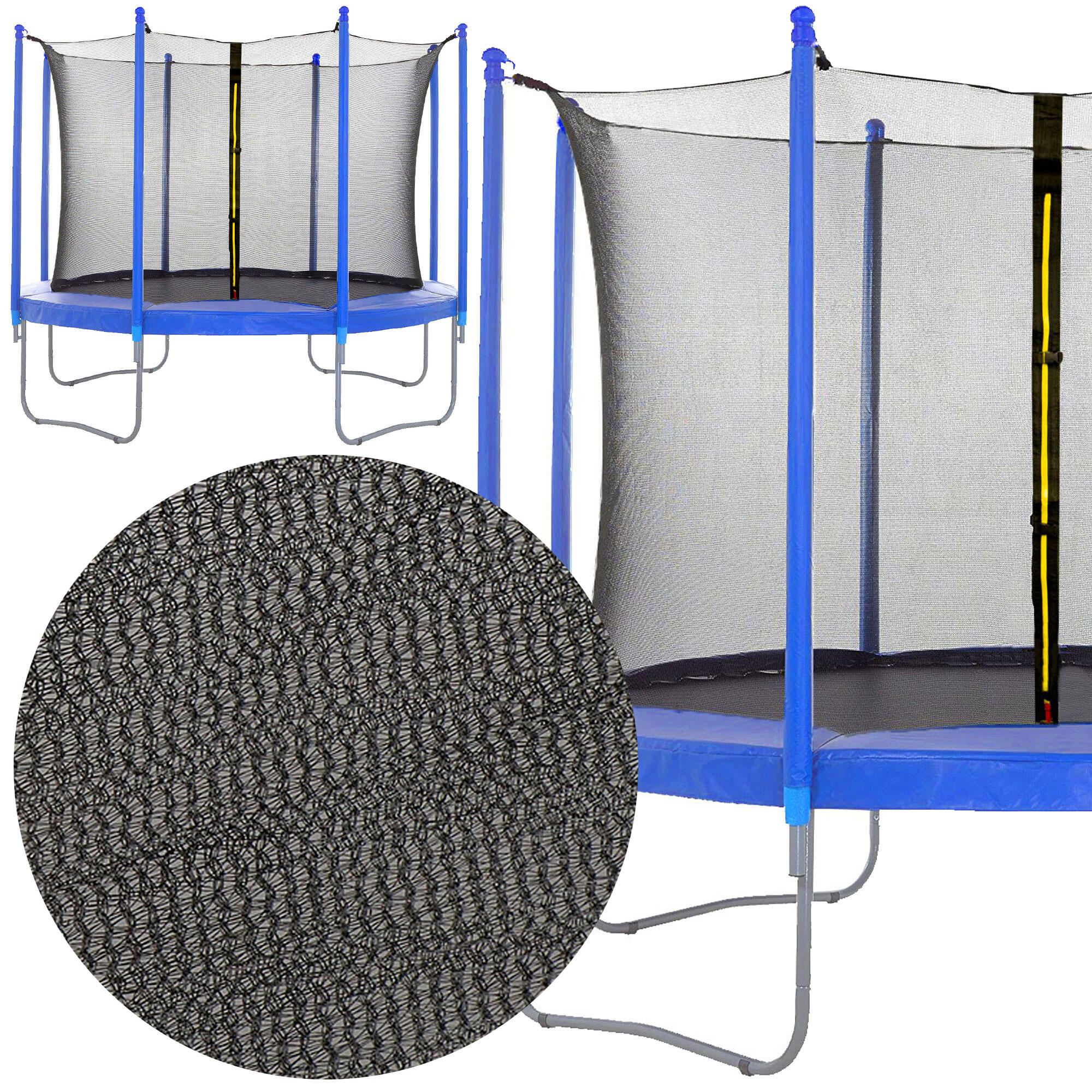 Siatka do trampoliny wewnętrzna Springos 12FT 366 cm 8 słupków