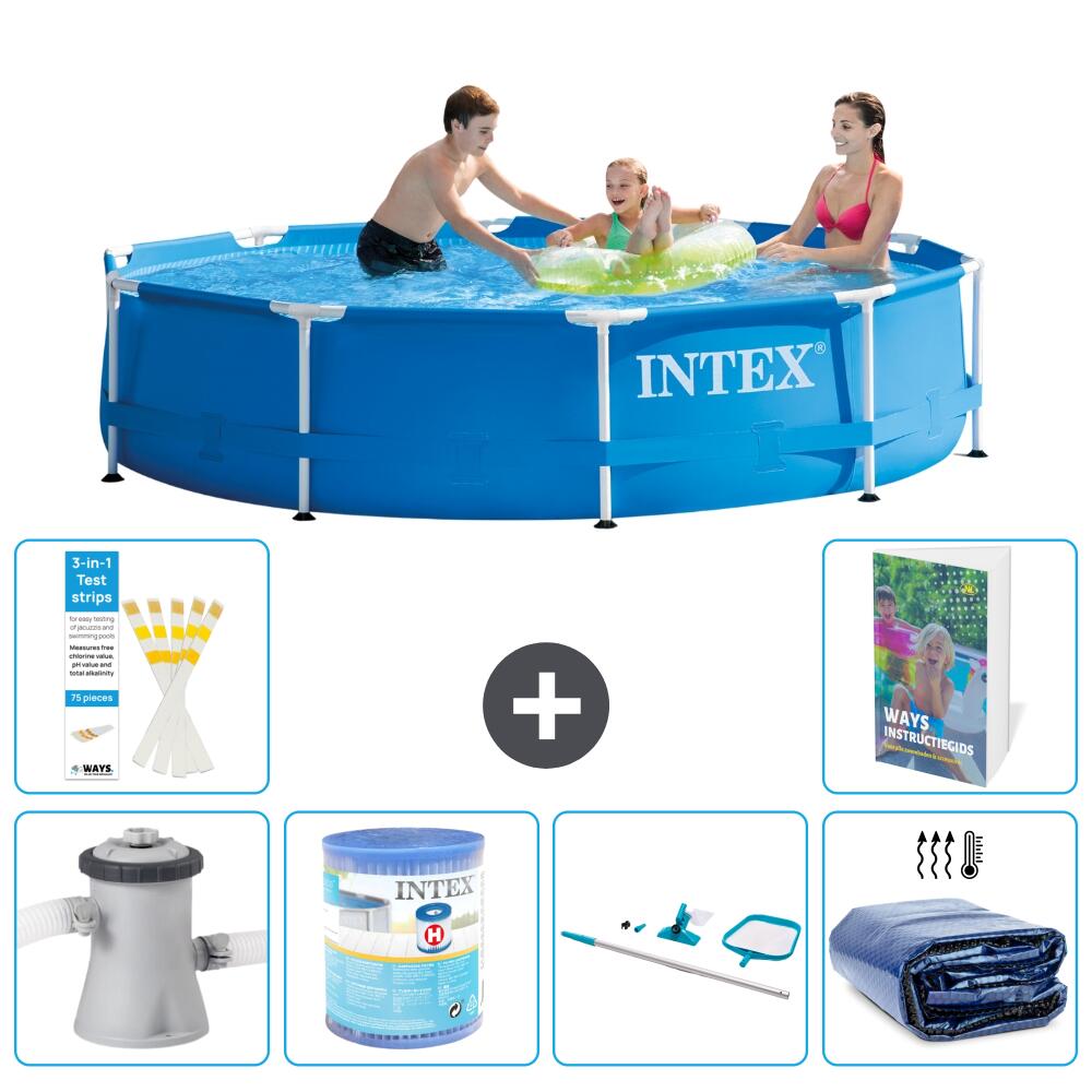 INTEX Basen ze stelażem Okrągły - 305x76 cm - 7-częściowy S194