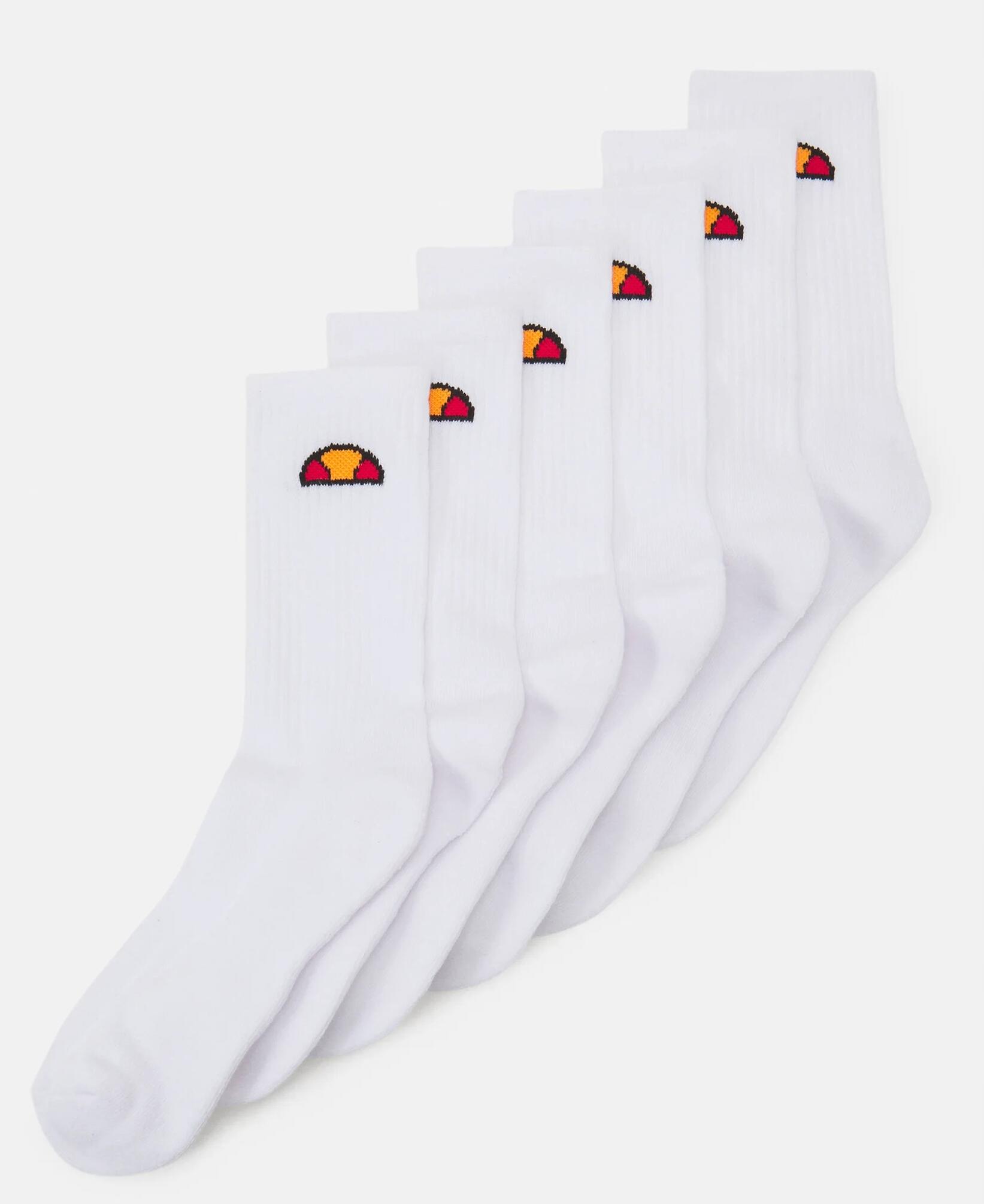 SKARPETKI ELLESSE BIAŁE 6 PAR DŁUGIE UNISEX 35/38