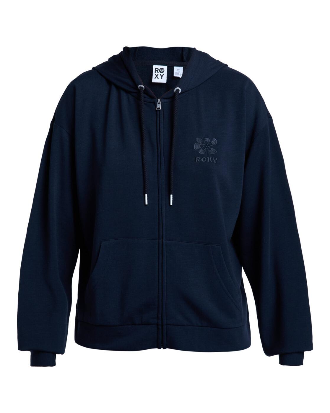 Bluza na zamek dla Kobiety SURFING BY DAYLIGHT Czarny