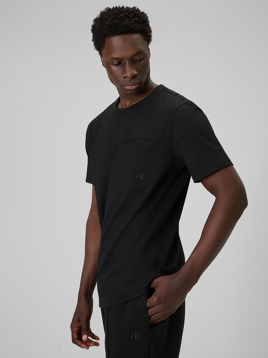 T-shirt regular gładki męski 4F 4FRSS26TTSHM3637