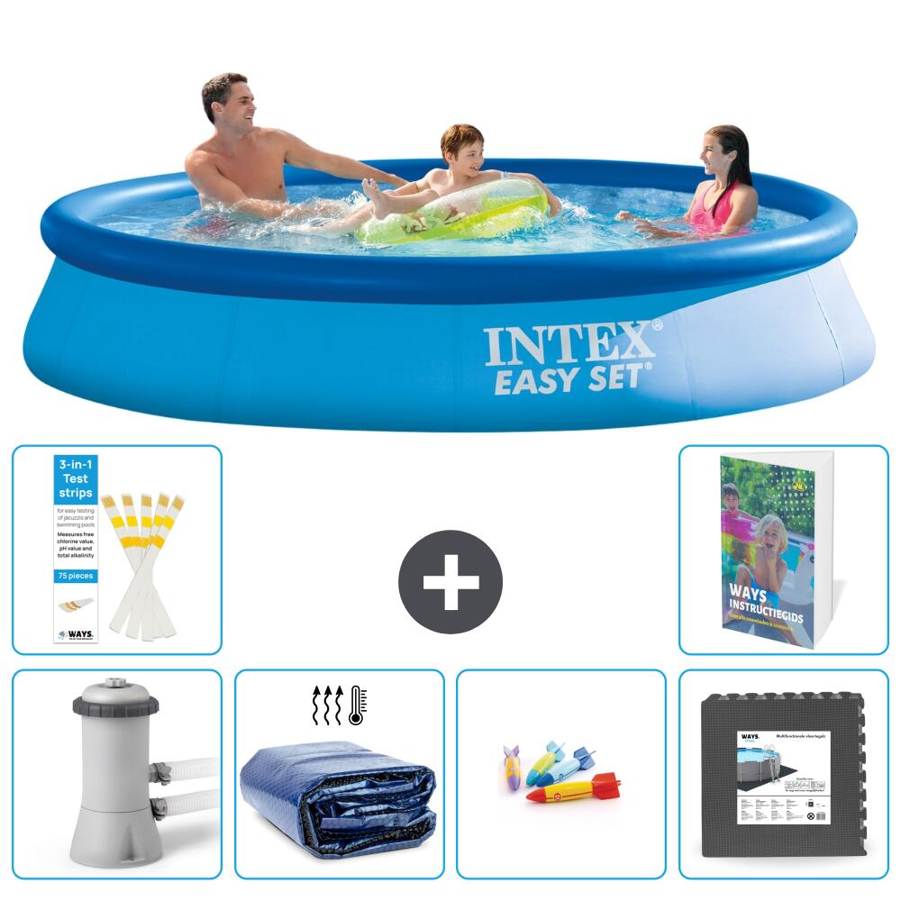 INTEX Basen Easy Set Okrągły - 366x76 cm - 7-częściowy S177