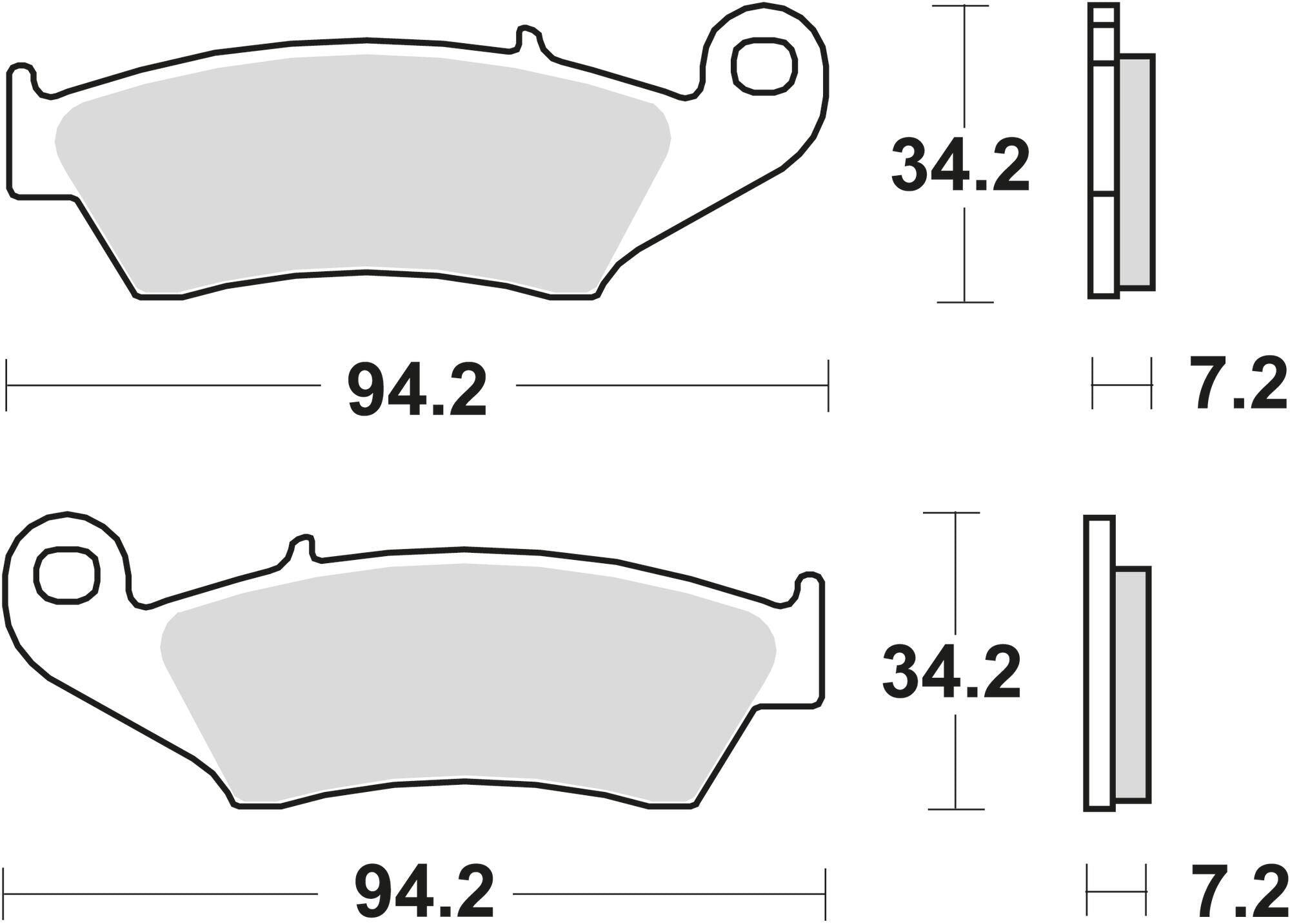 Klocki hamulcowe TRW MCB 669 SV z materiału metalowego