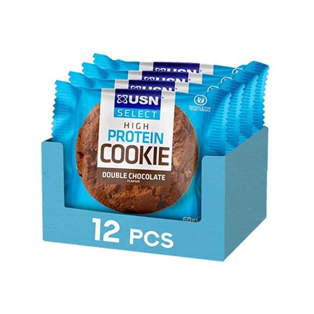 USN Select Cookie (12x60g) Double Chocolate - Żywność funkcjonalna