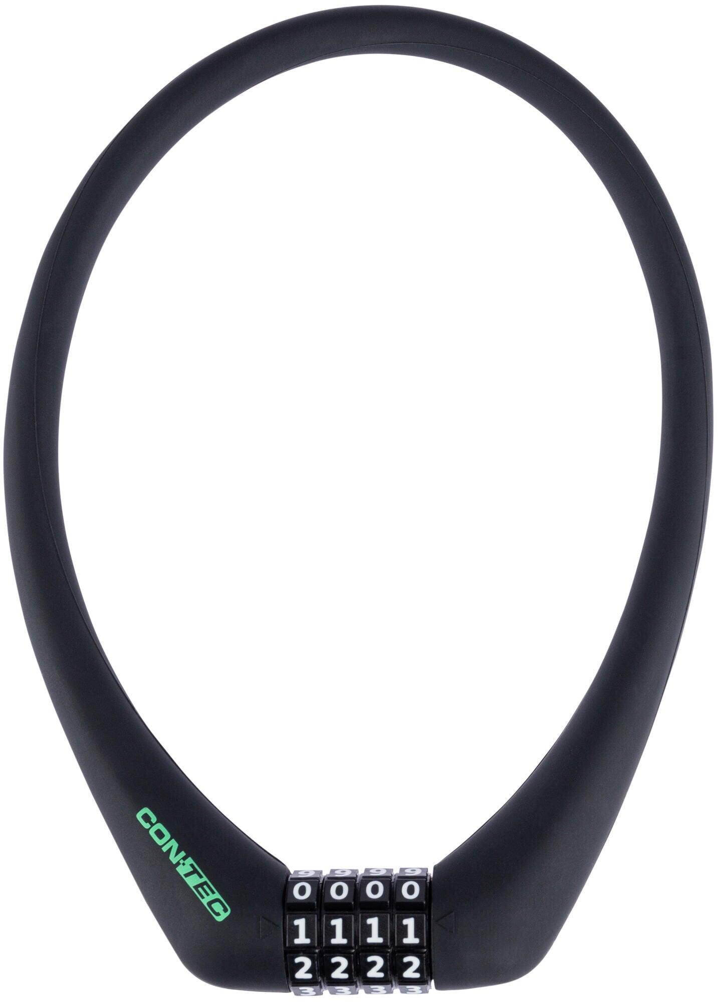 CONTEC SLoc zamek kablowy na szyfr 12 mm x 50 cm czarny