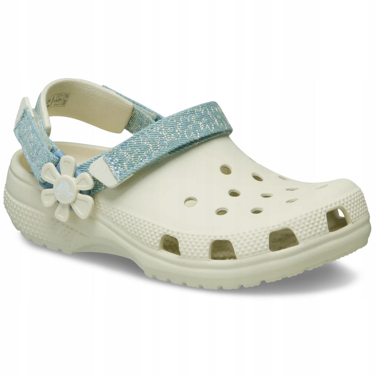 Chodaki Dla Dzieci Crocs Classic DNM FLWR Adj Backstrap Clog