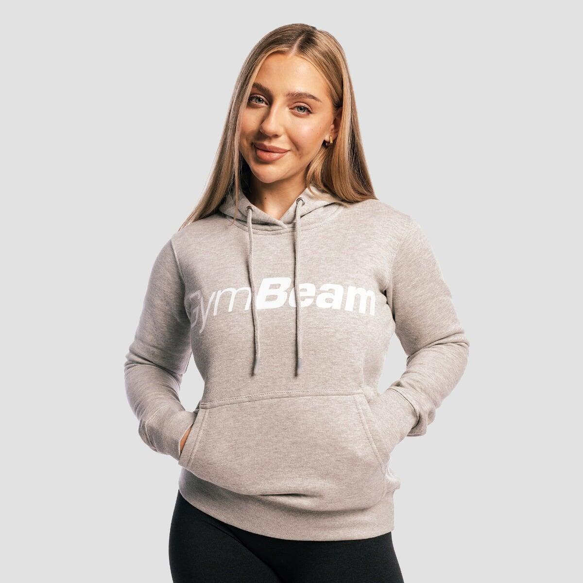 Bluza damska fitness z kapturem regular Athlete Grey
