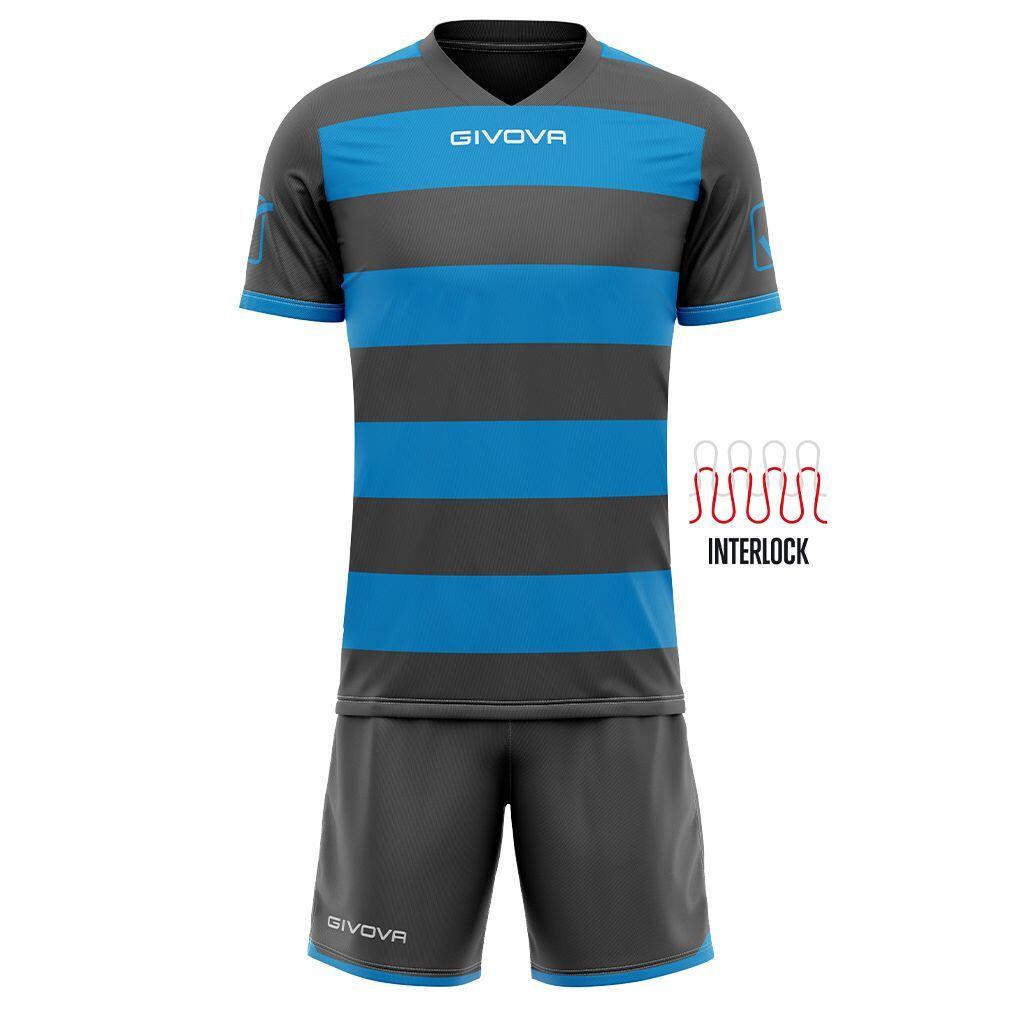 Sports Set Givova Rugby Grey-turqoise Blue