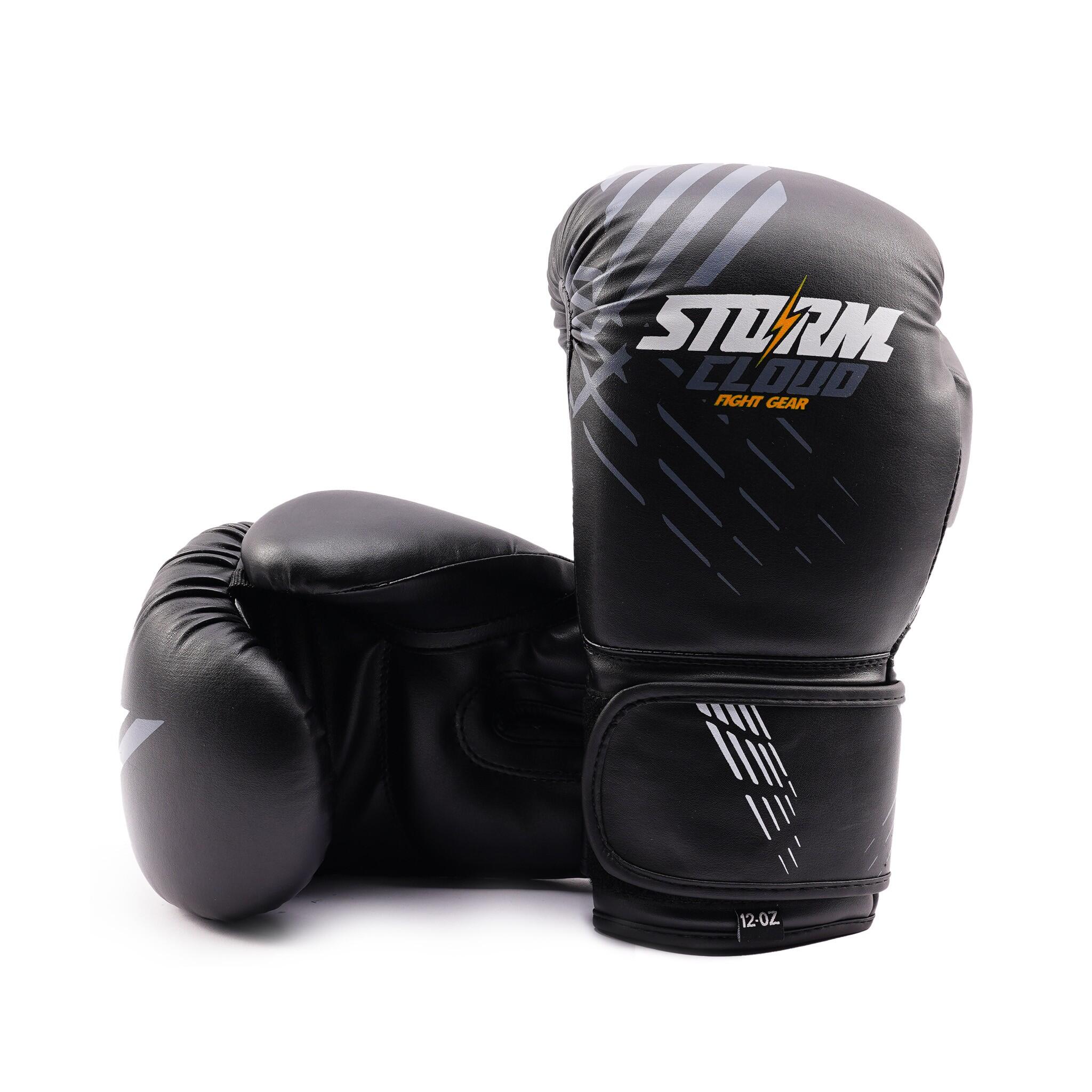 Rękawice bokserskie StormCloud Lynx Czarno-Szare 8oz