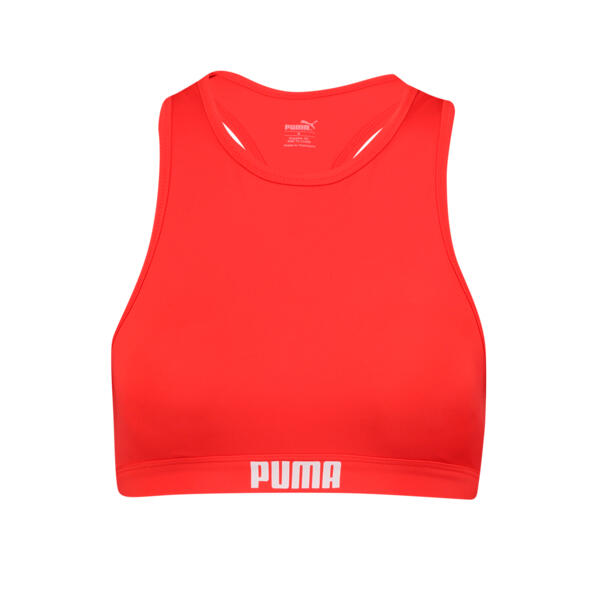 Góra od bikini Puma racerback czerwonym