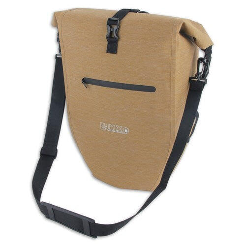 Torba rowerowa Lynx Hayes 28L TPU wodoodporna brązowa