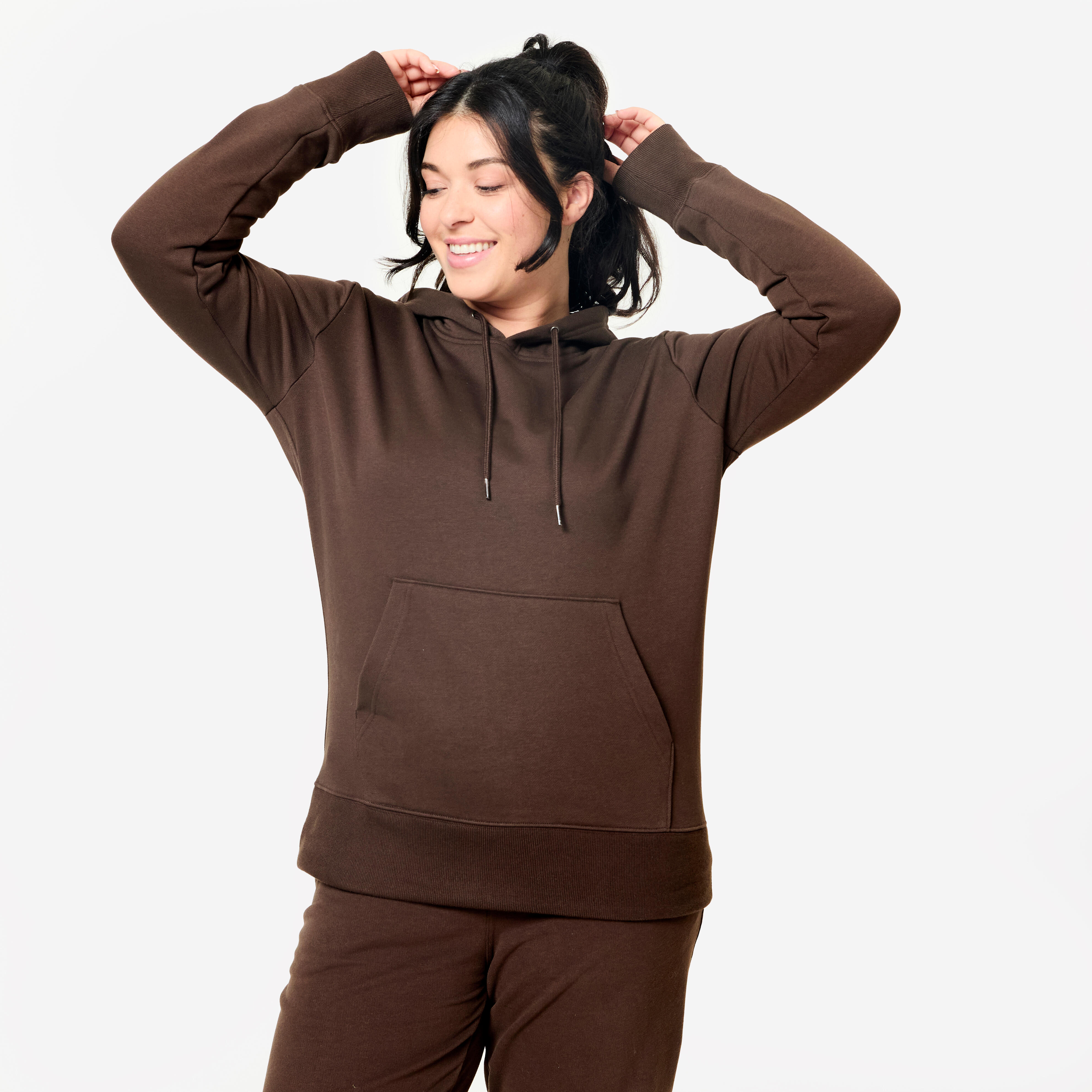 Bluza z kapturem damska Domyos Gym & Pilates