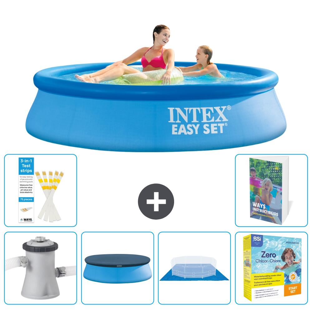 INTEX Basen Easy Set Okrągły - 244x61 cm - 7-częściowy S198