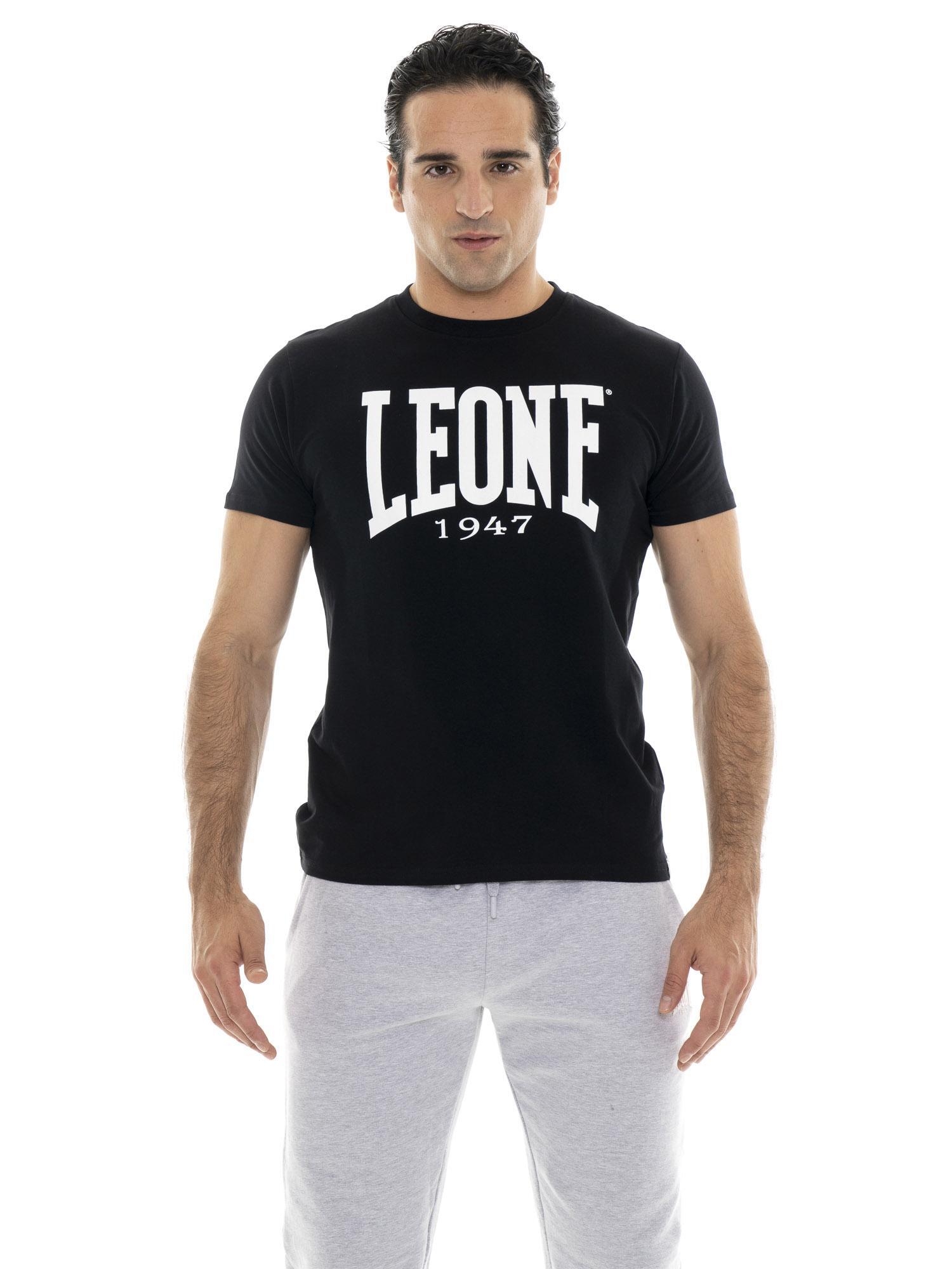 Podstawowa koszulka Kurzarm Leone 1947 z dużym logo