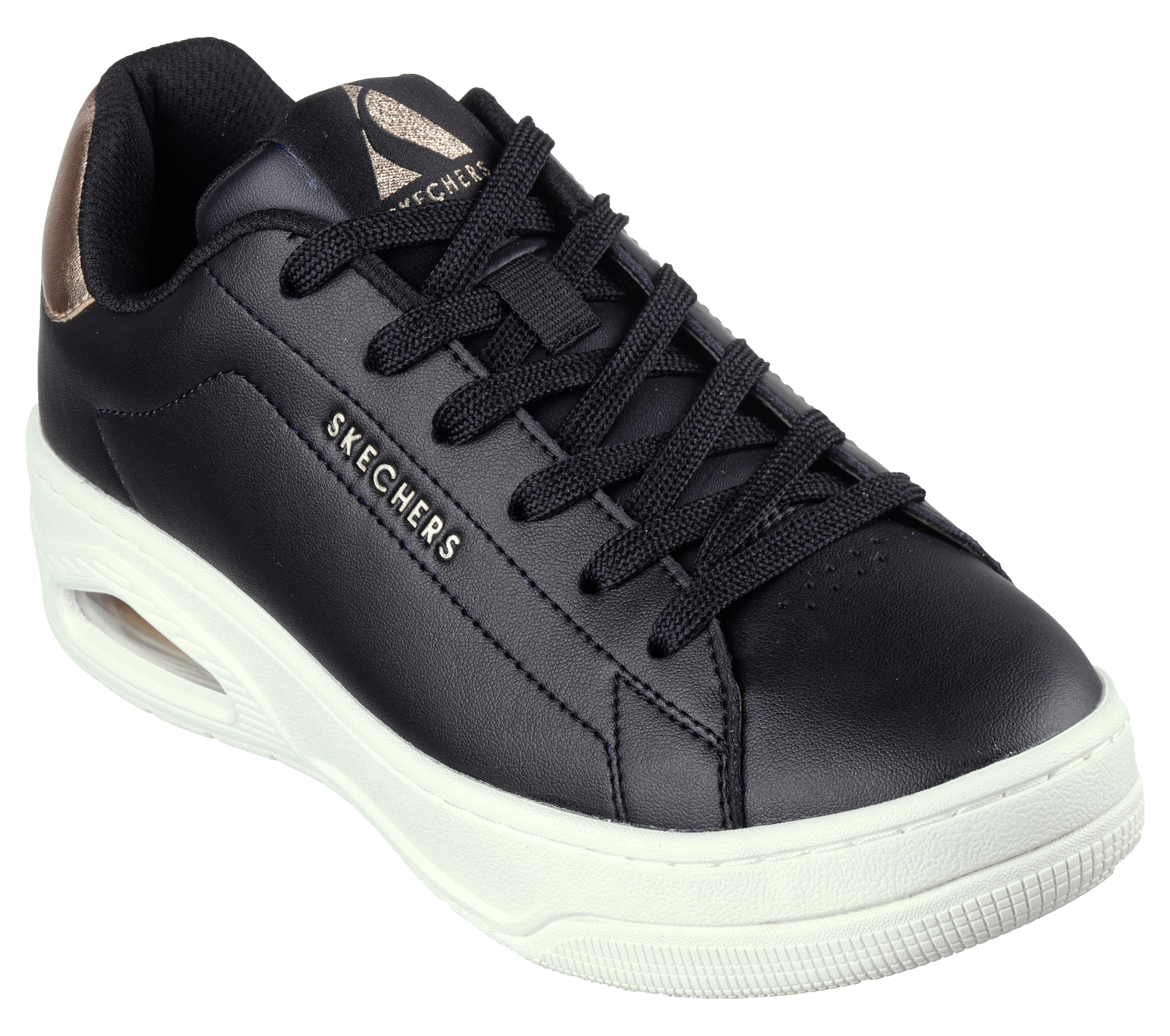 Buty Skechers Uno Court czarne wygodne sneakersy