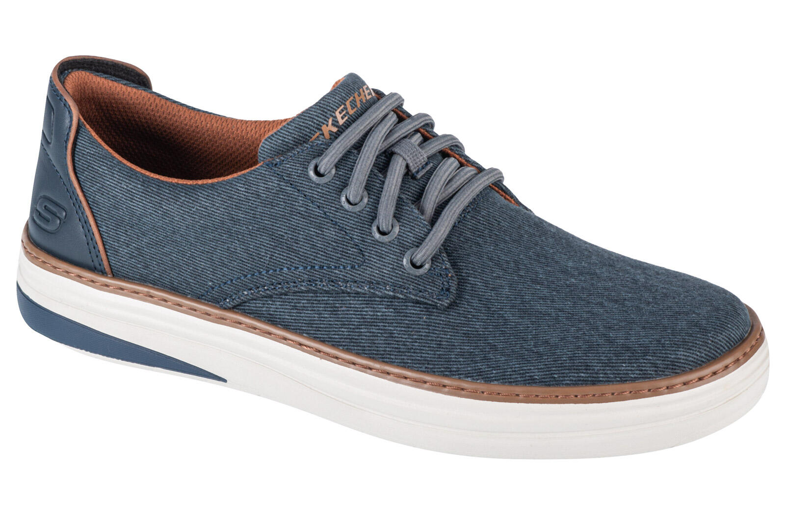 Buty SKECHERS RELAXED FIT: SOLVANO Niebieski