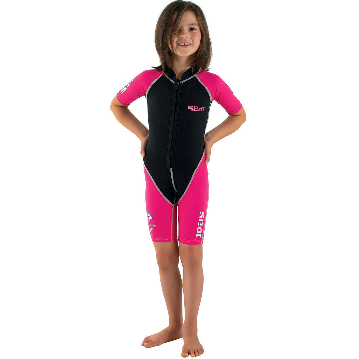 Kombinezon dziecięcy Seac Shorty Dolphin Pink