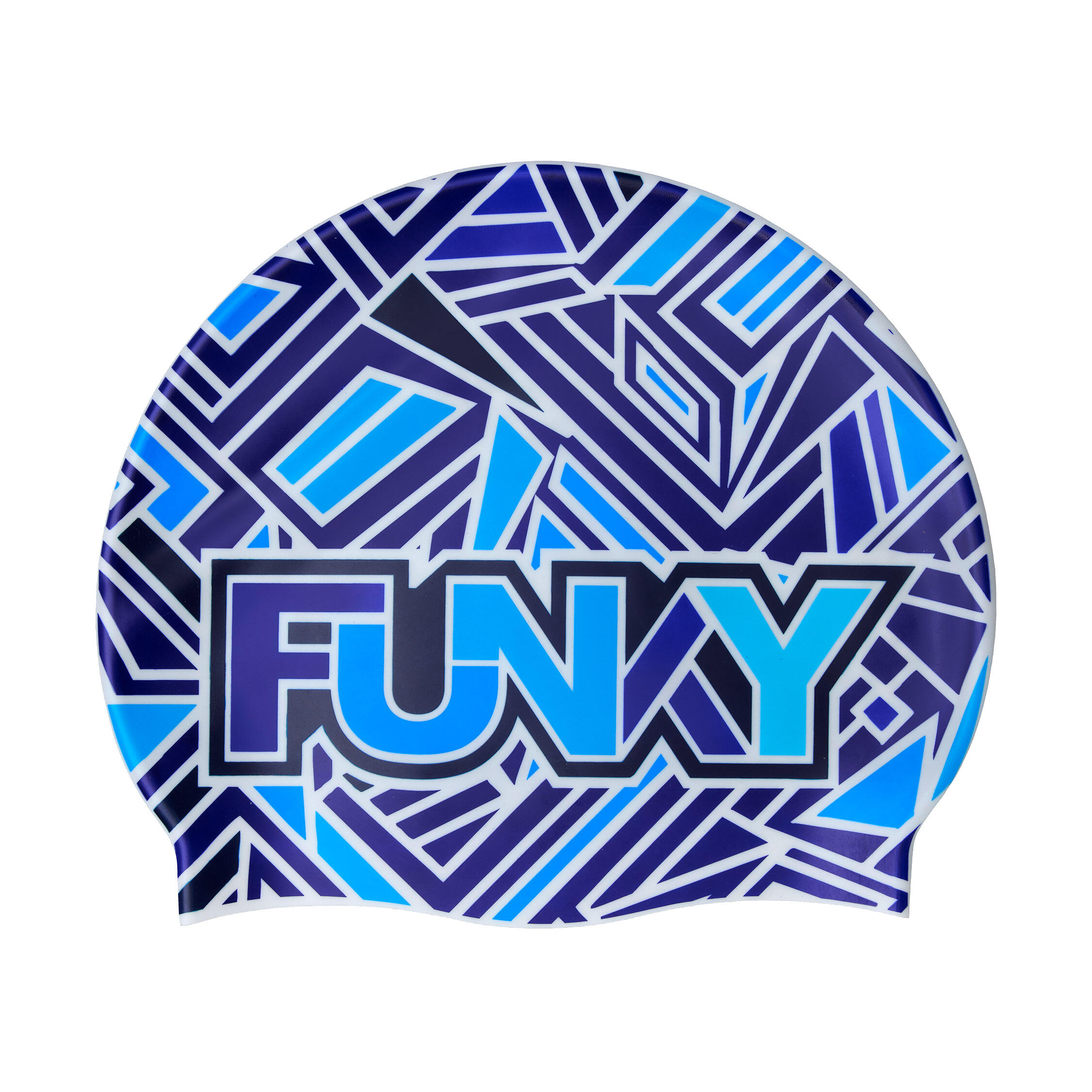 Czepek na basen silikonowy FUNKY Blue Bits