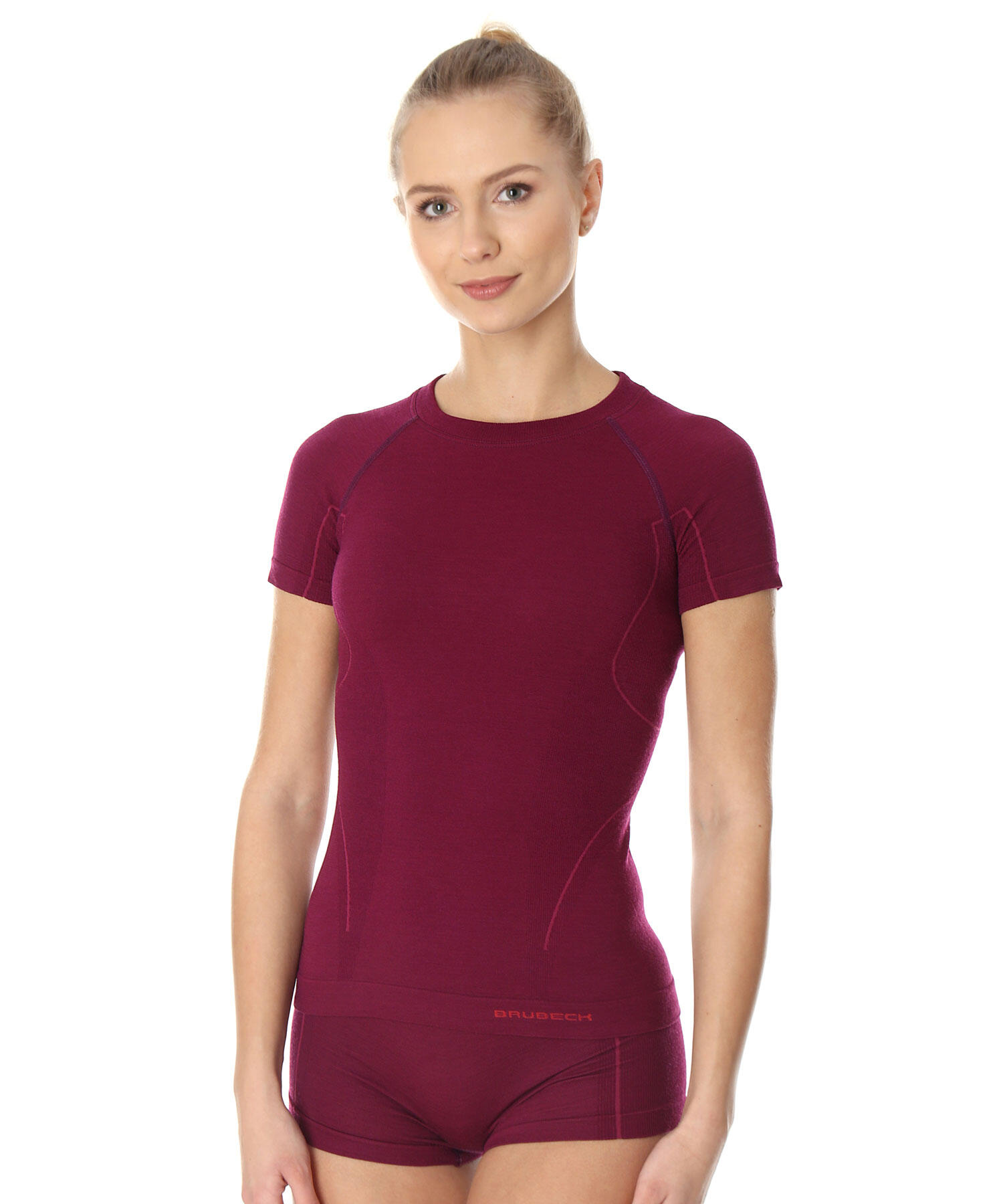Koszulka wełniana z krótkim rękawem damska Brubeck ACTIVE WOOL