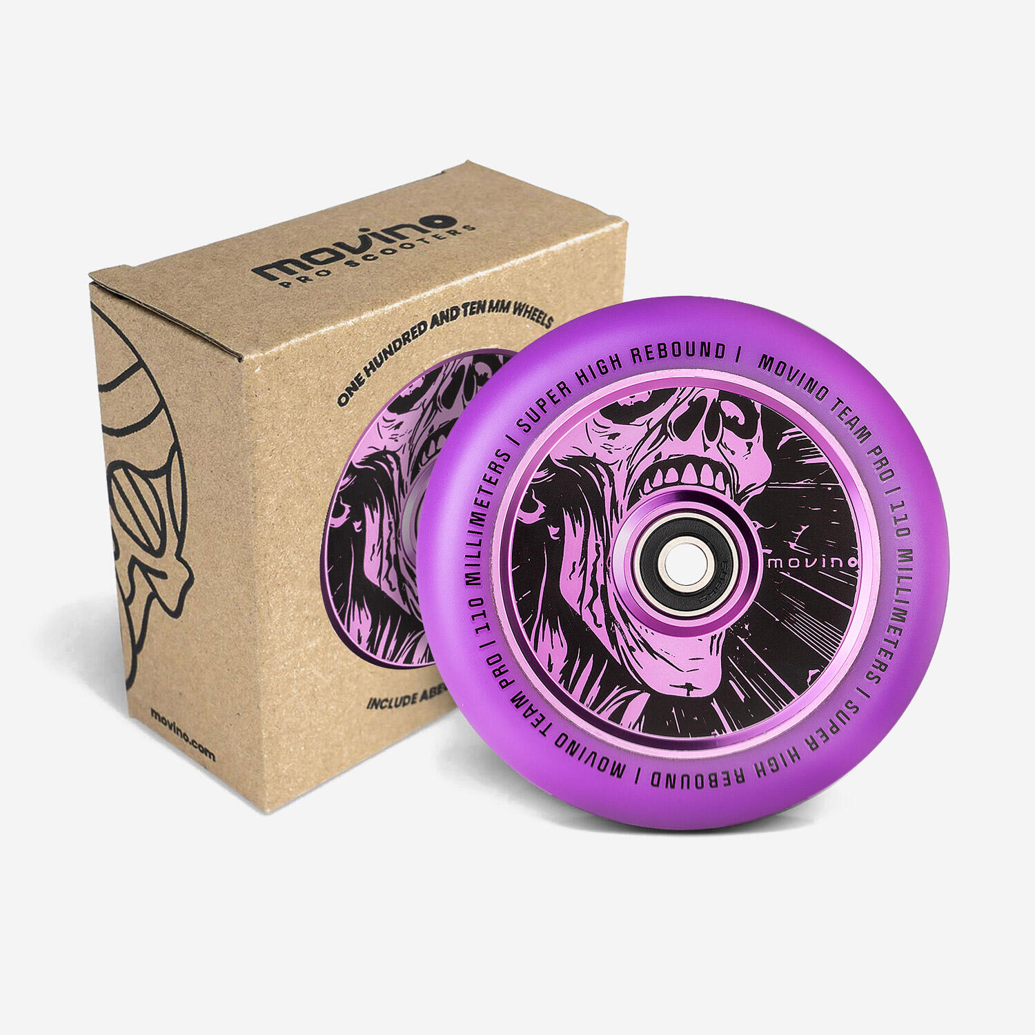 Kółka do hulajnogi wyczynowej Movino TEAM PRO Full Core 110 mm