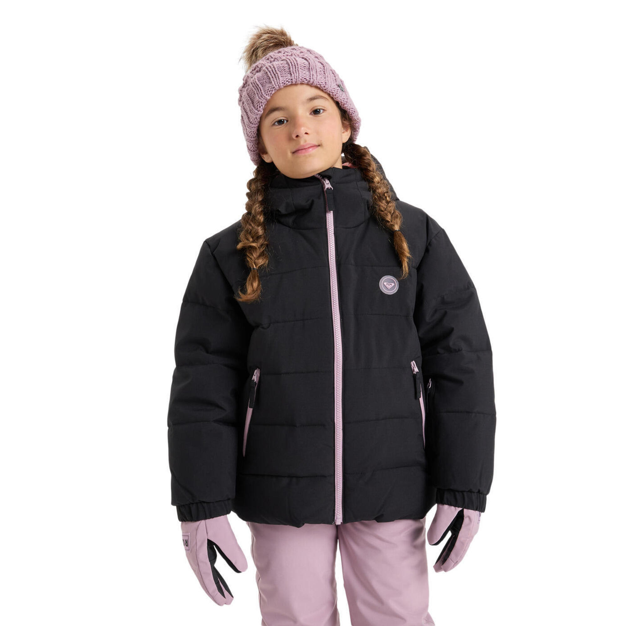 Kurtka do sportów zimowych techniczna dla Dziewczynki SNOWYHILL PUFFY