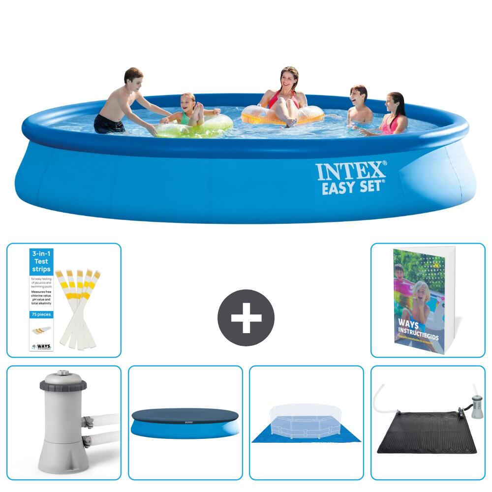 INTEX Basen Easy Set Okrągły - 457x84 cm - 7-częściowy S214