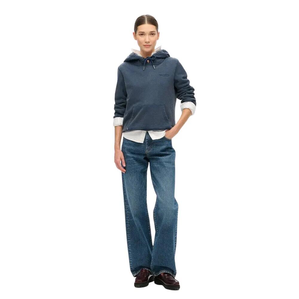 Damska bluza z kapturem z logo półszorowana Superdry Essential