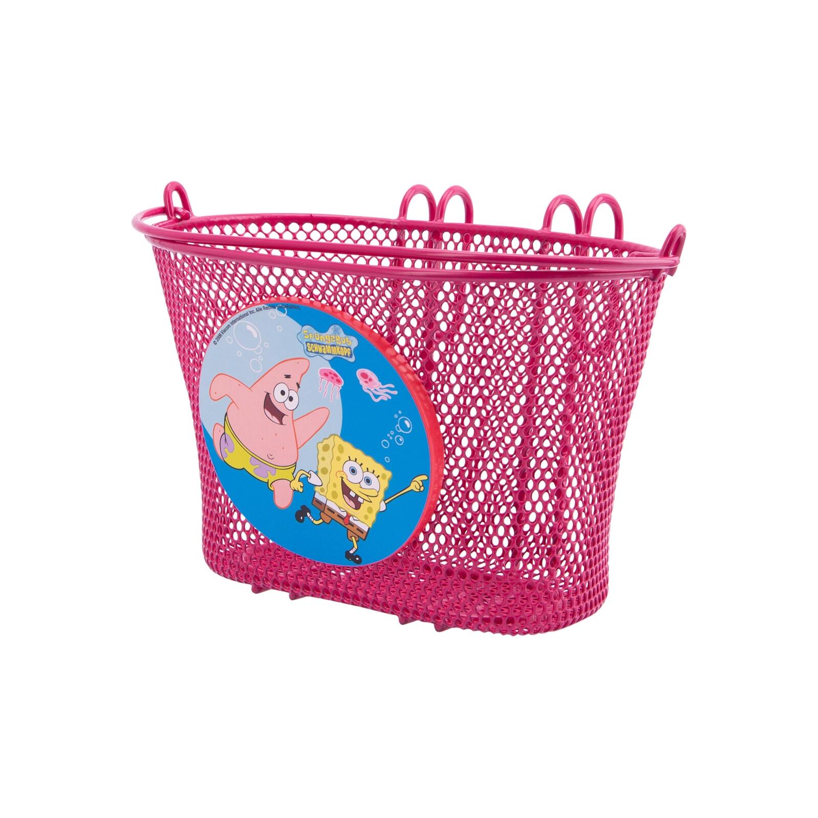 Koszyk rowerowy dla dzieci BIKE FASHION SpongeBob metal 26 x 17 x 17 cm
