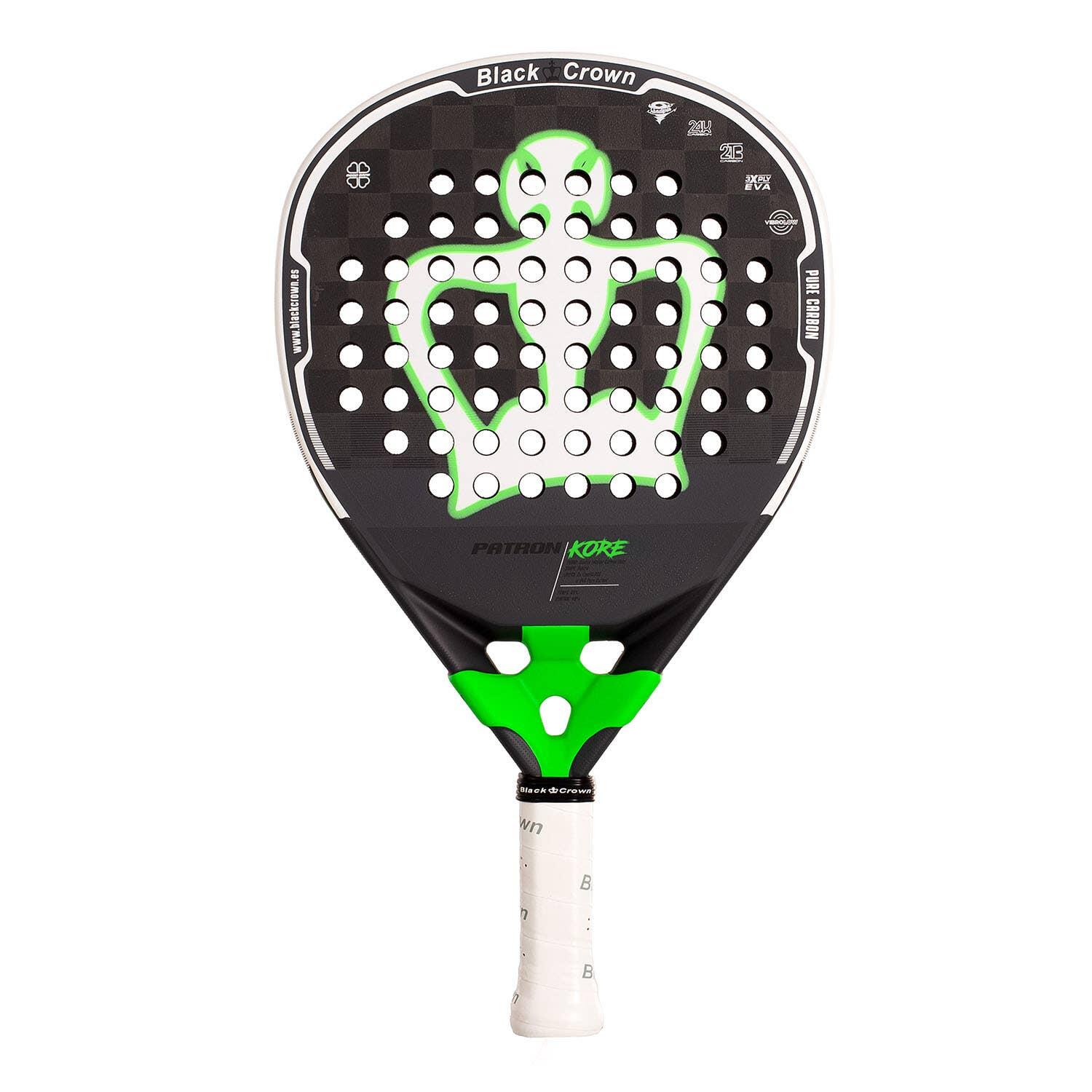 Wielokolorowa rakieta Crown Patron Kore Padel w kolorze czarnym