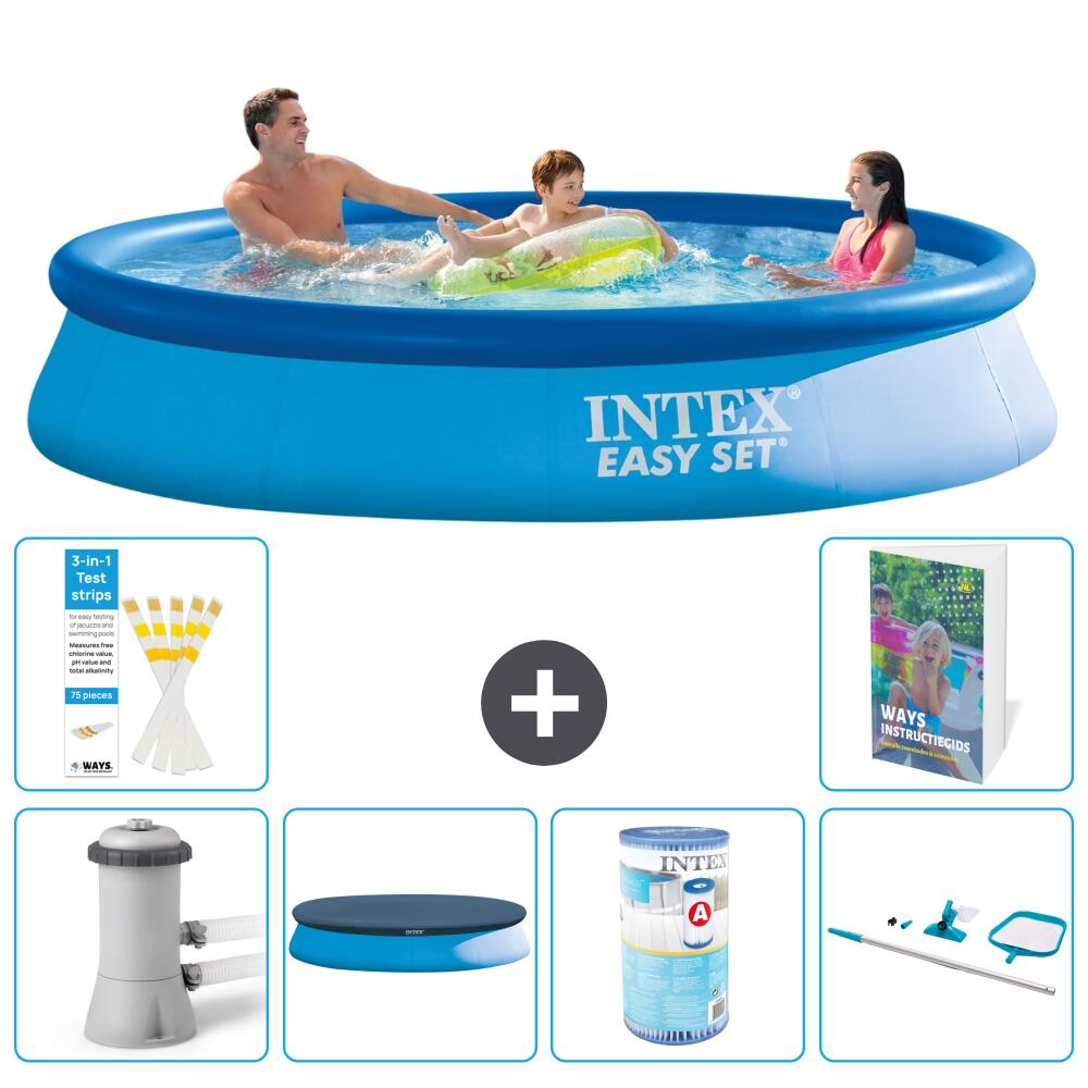 INTEX Basen Easy Set Okrągły - 366x76 cm - 7-częściowy S304