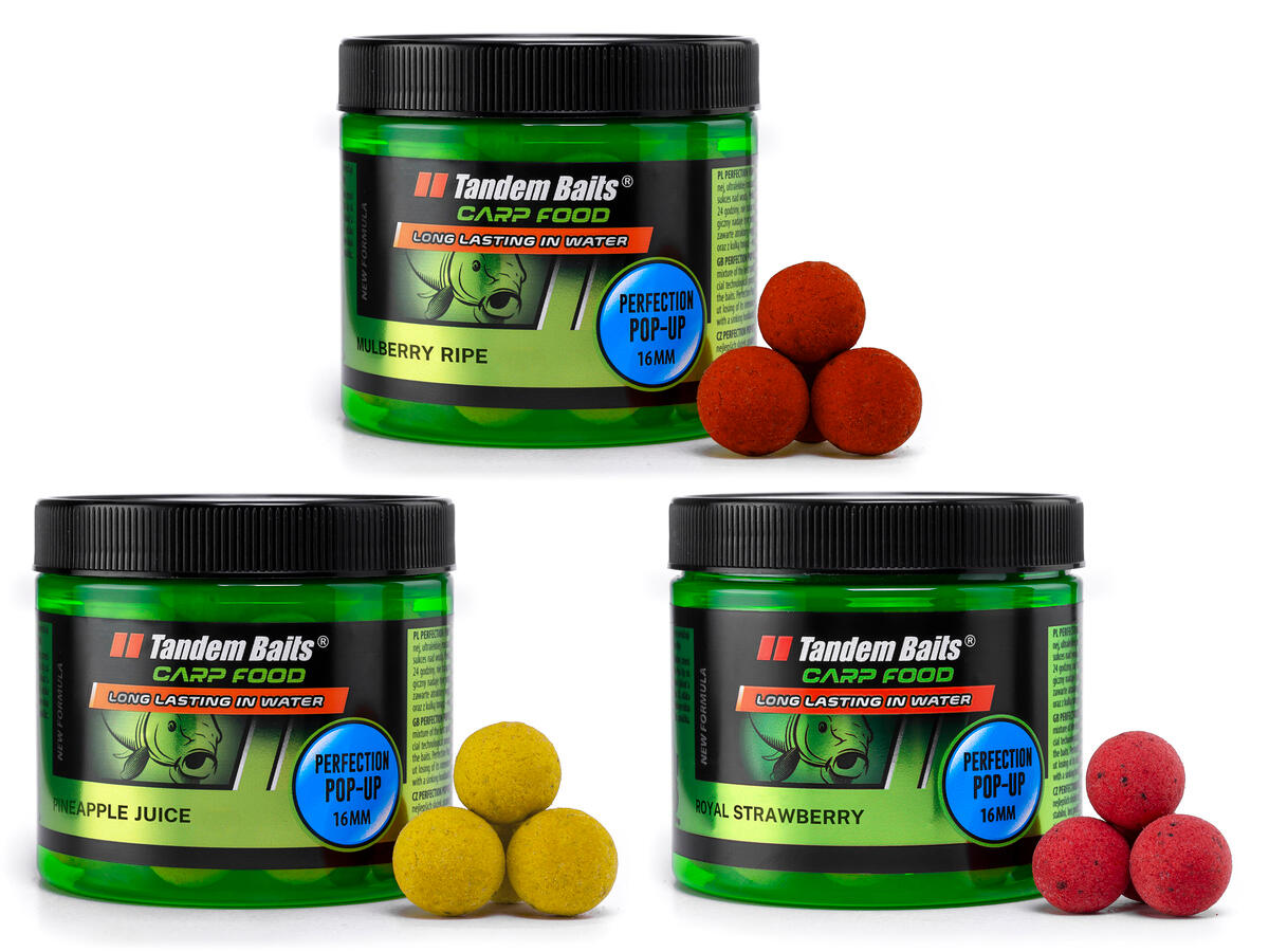 Kulki pływające Carp Food Perfection Pop-Up 16mm/70g Mix owocowy – 3 sztuki