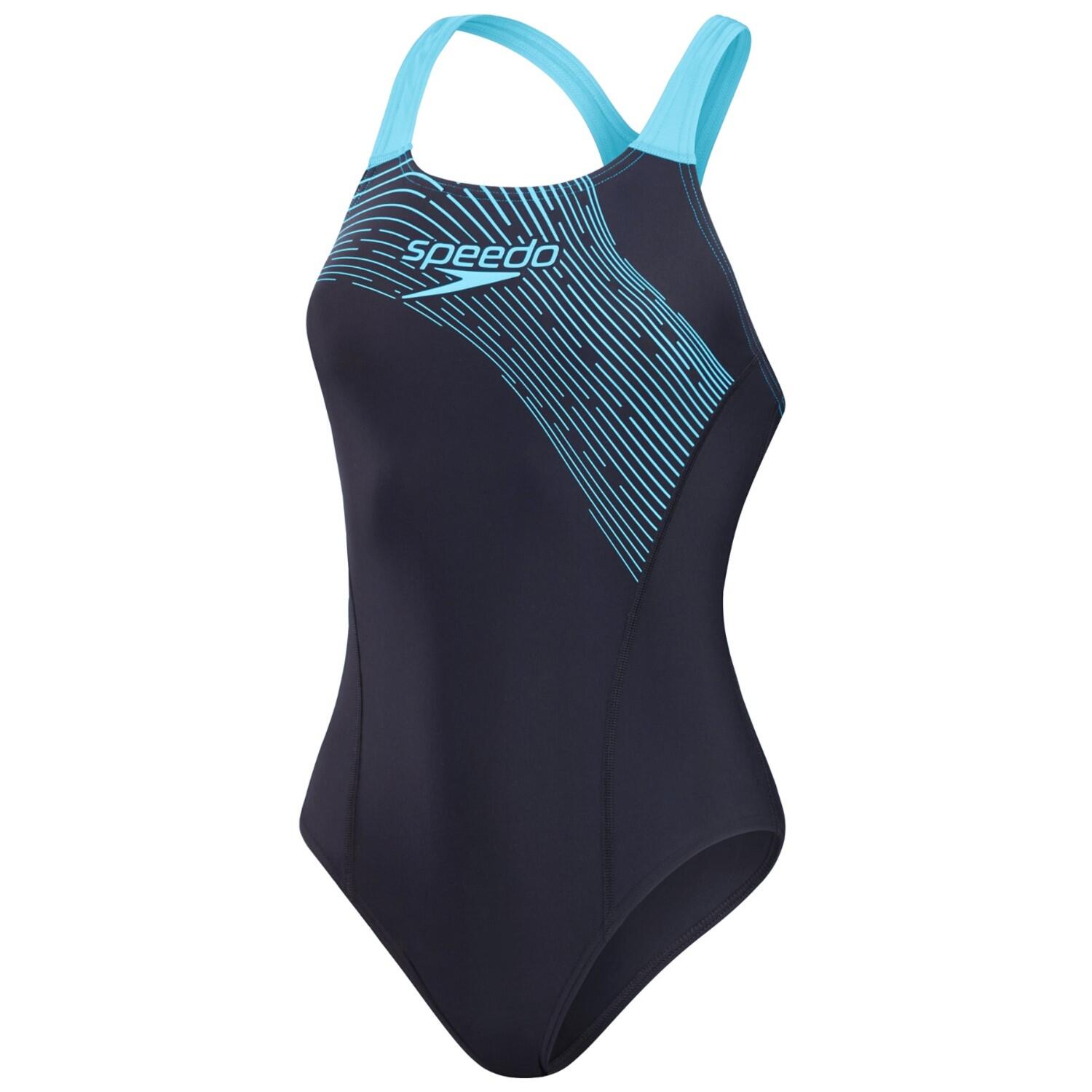 Damski kostium kąpielowy 1-częściowy Speedo Eco Medley logo