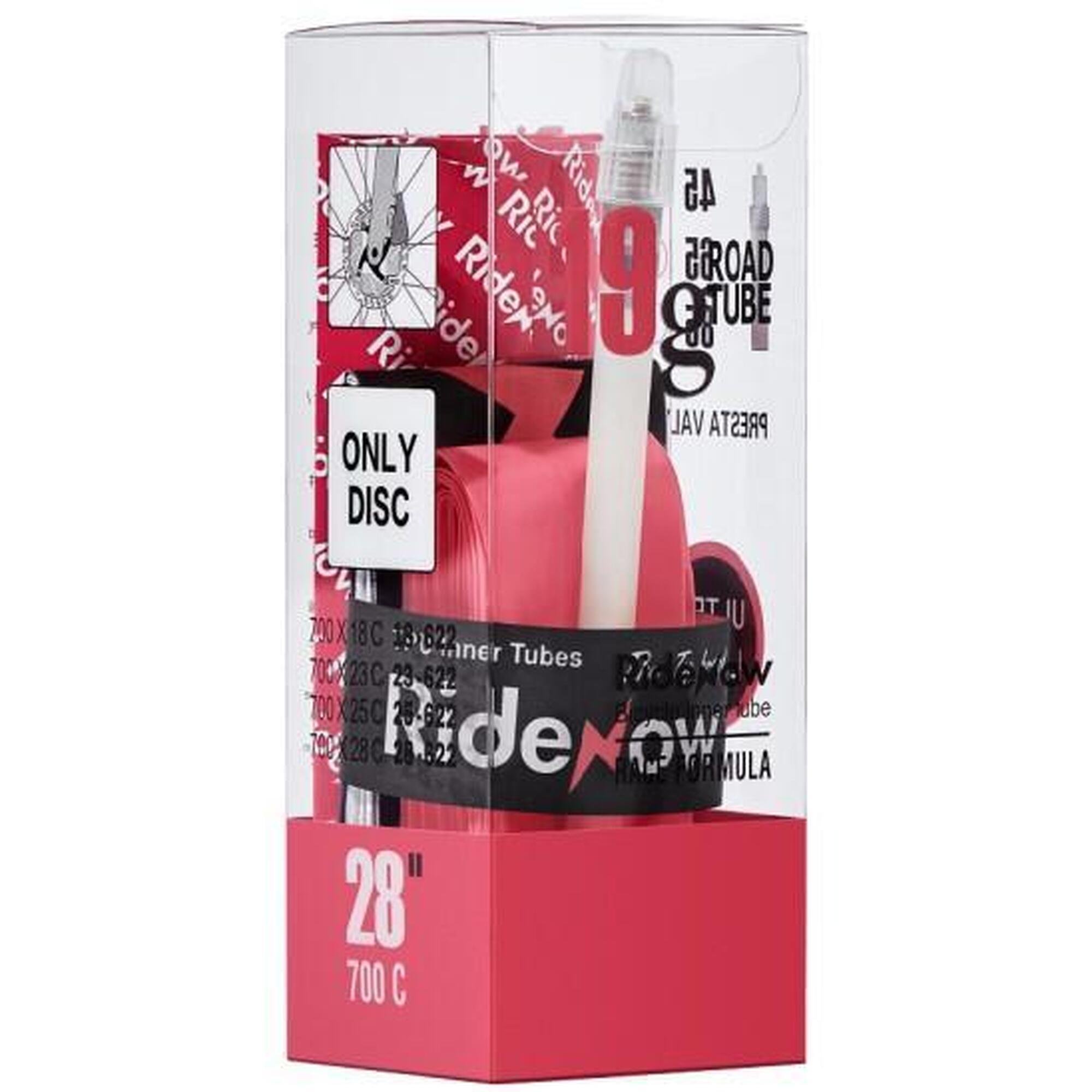 Dętka TPU RideNow Ultra Light 19g szosa 700/18-28C wentyl 45mm