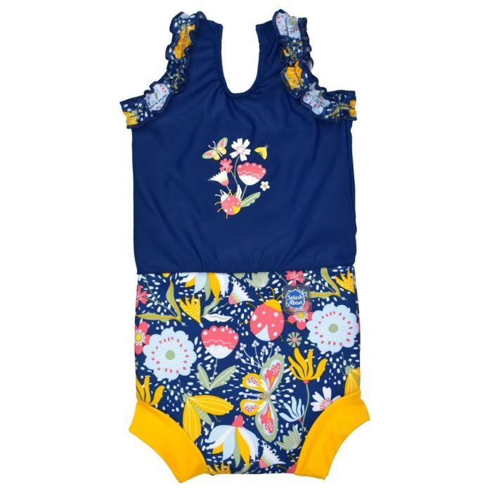 Strój kąpielowy jednoczęściowy dziecięcy Splash About Happy Nappy Łąka
