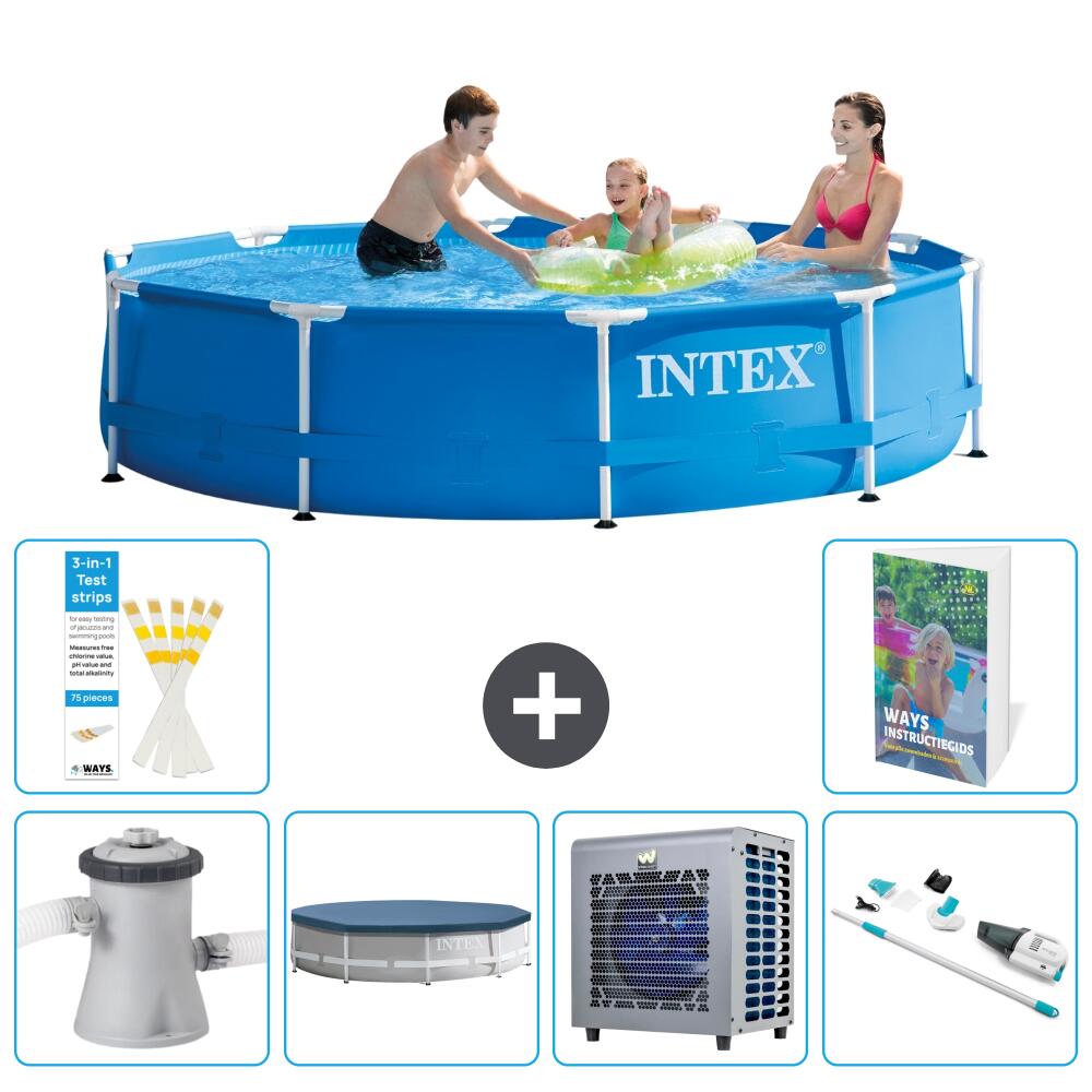 INTEX Basen ze stelażem Okrągły - 305x76 cm - 7-częściowy S199
