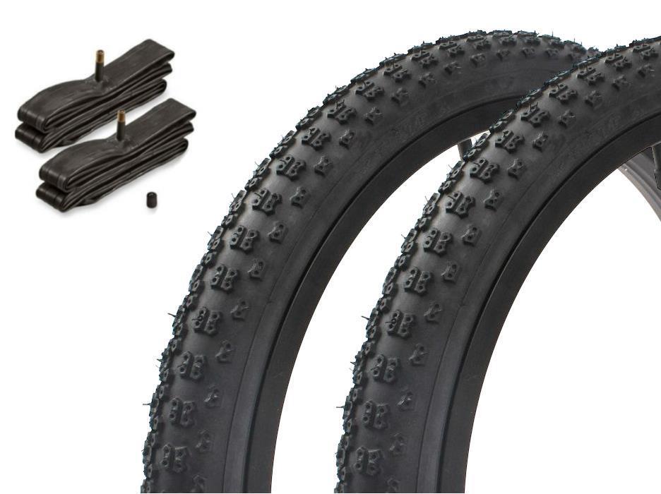 Zestaw opon BMX KENDA 20 cali x 2,125 cala czarny + dętka AV