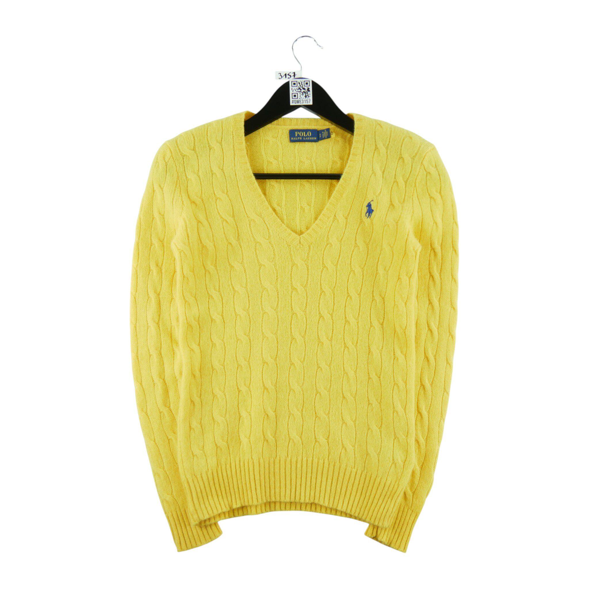 Sweater damski w kolorze żółtym
