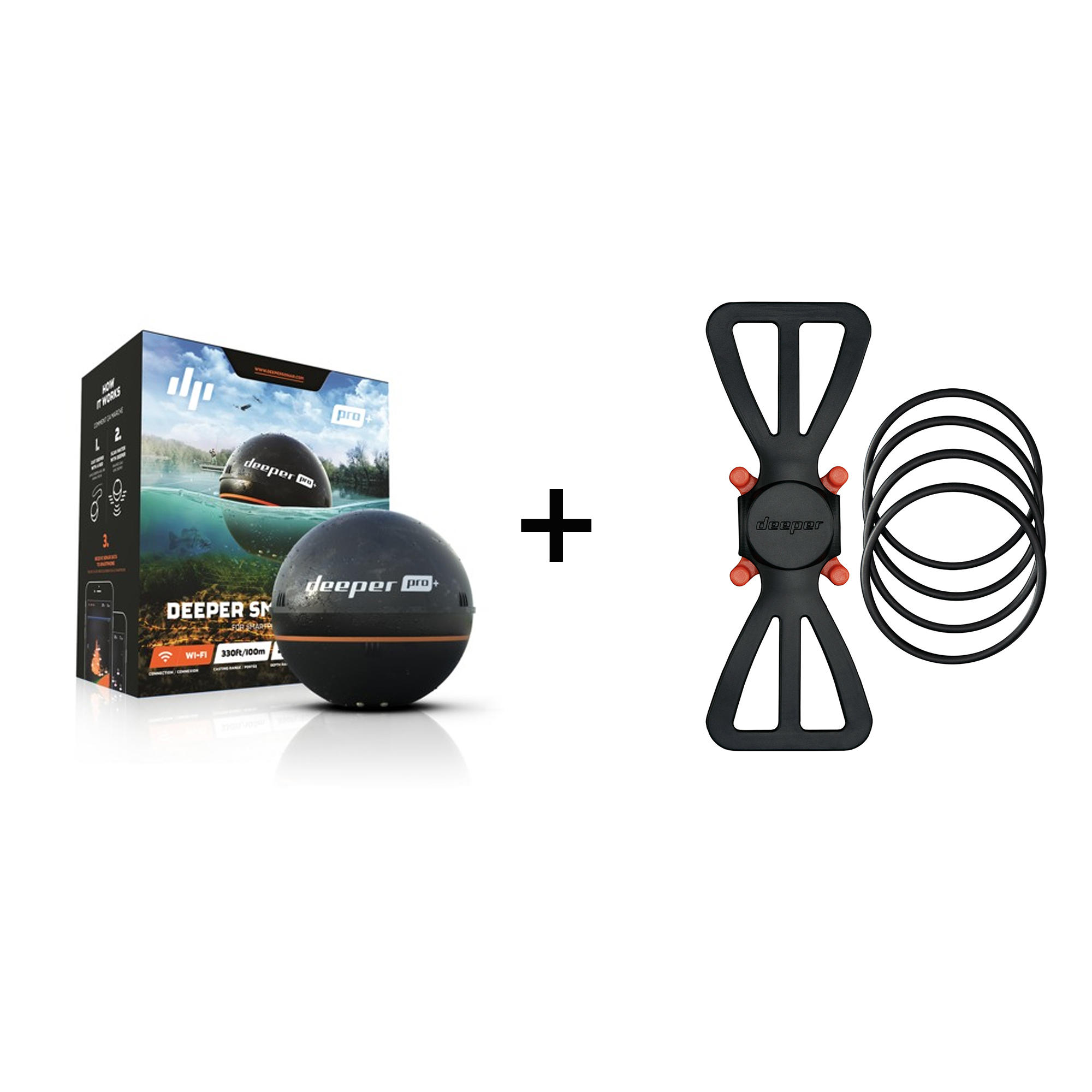 Second Life - Echosonda DEEPER PRO PLUS WIFI + Uchwyt na telefon