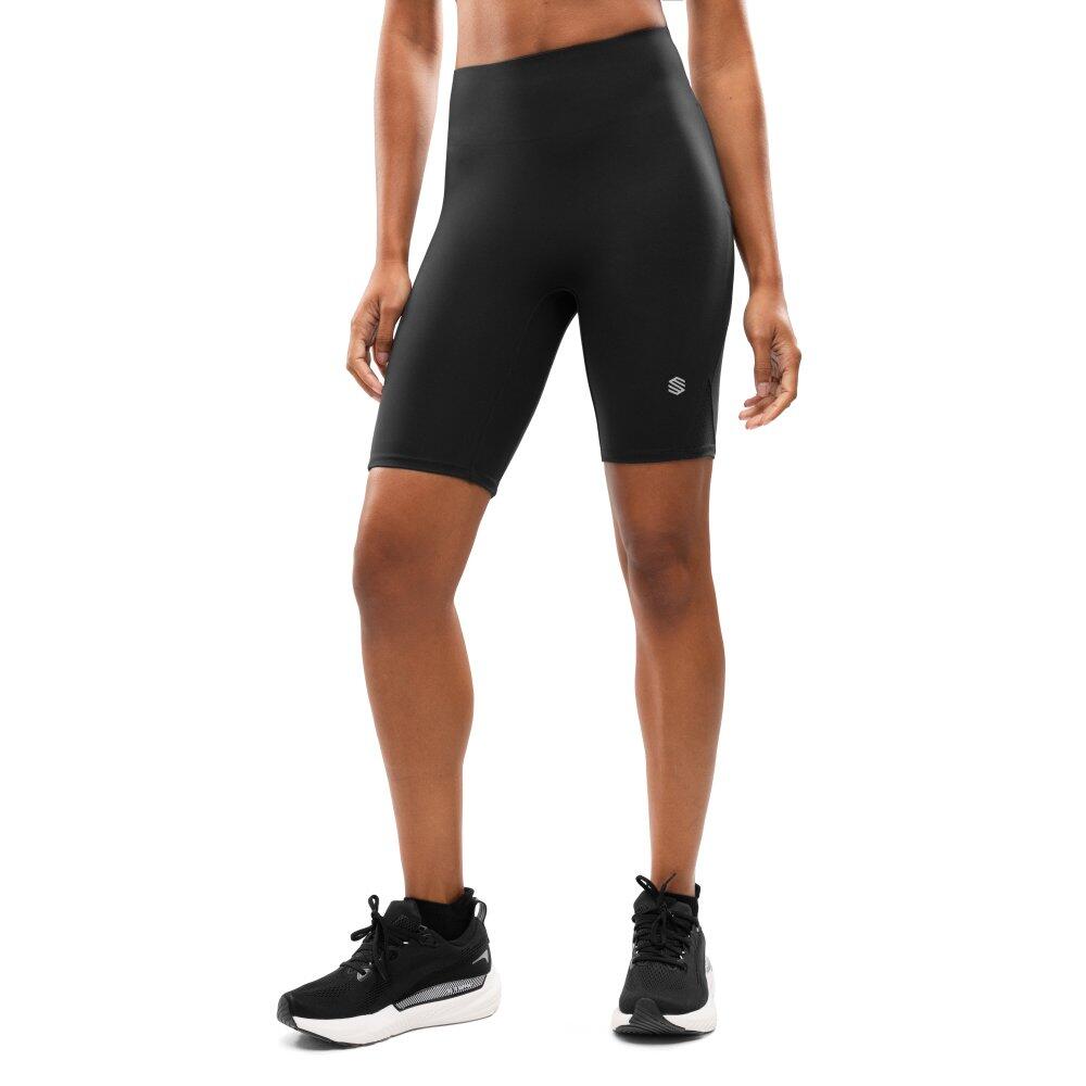 Damskie krótkie legginsy kolarki do biegania Fitness Siroko Thames Black