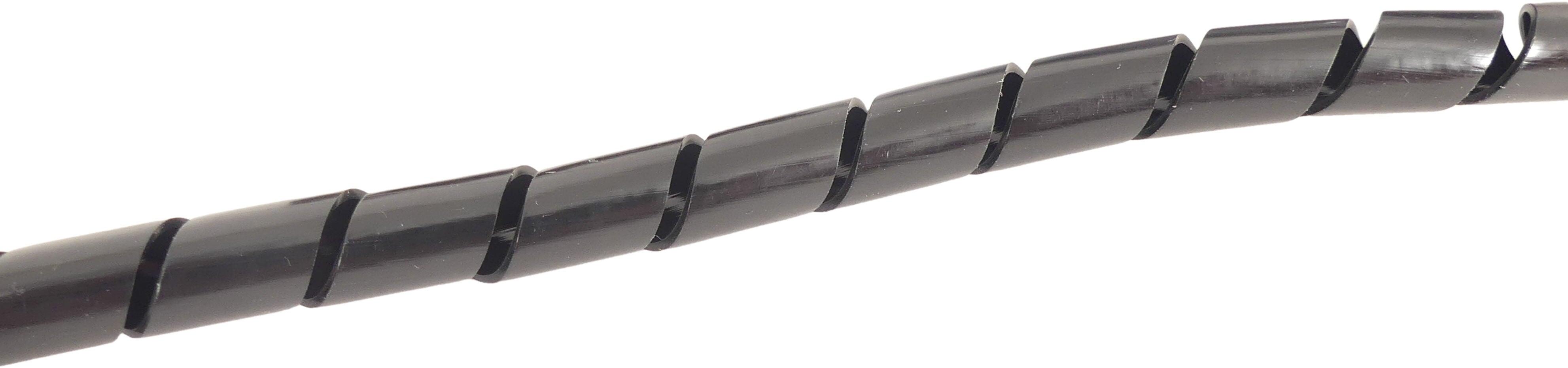 Bofix osłona spiralna kabli 8 mm x 10 m czarna