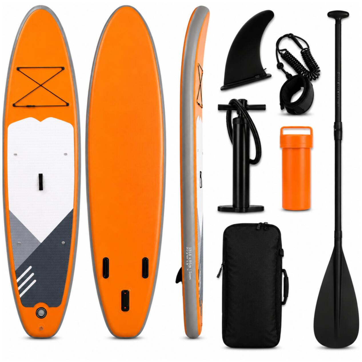 Deska SUP AquaPaddle 335x84x15 cm wiosło pompka zestaw plecak 180 kg